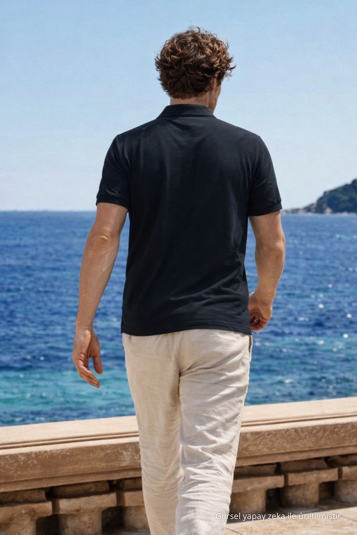 Erkek Premium Comfort Siyah Polo Yaka T Shirt 6