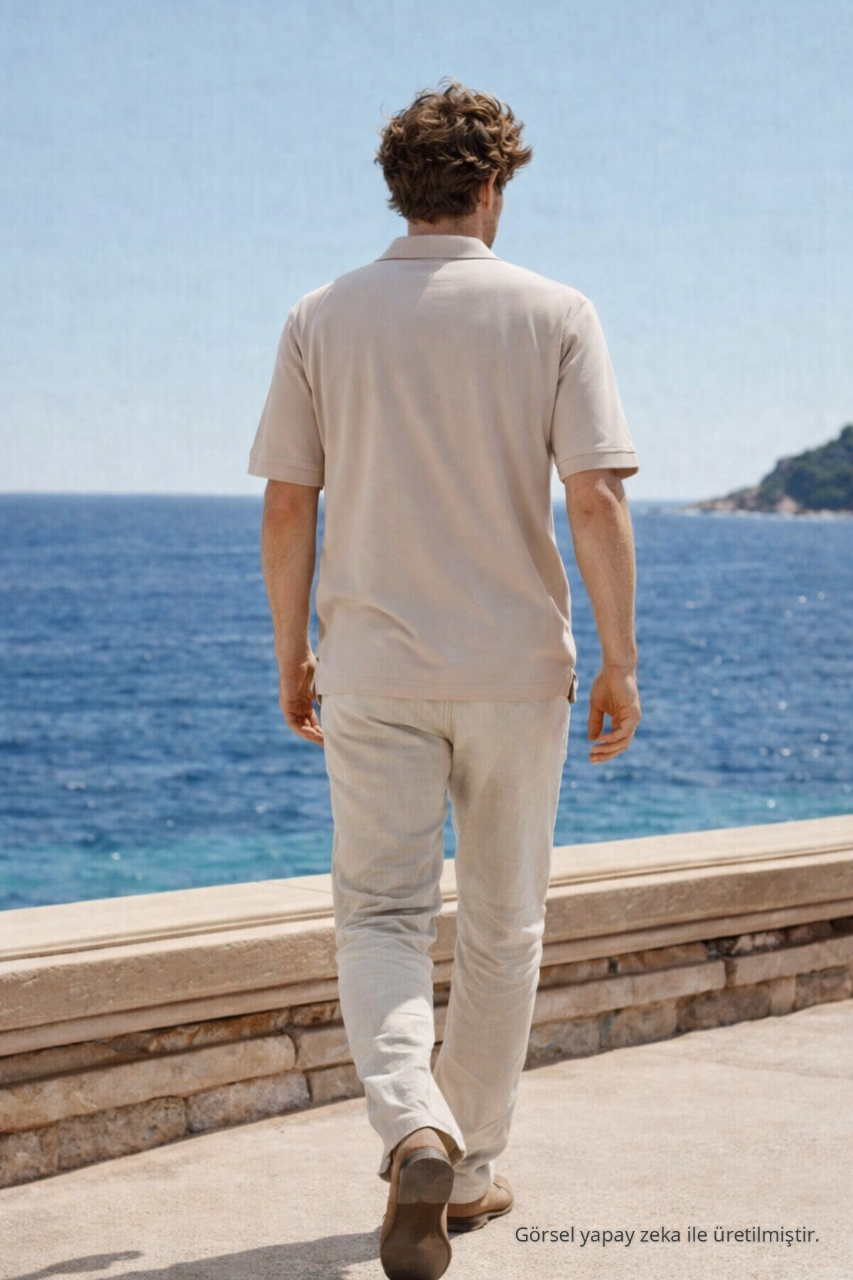 Erkek Premium Comfort Taş Polo Yaka T Shirt 6