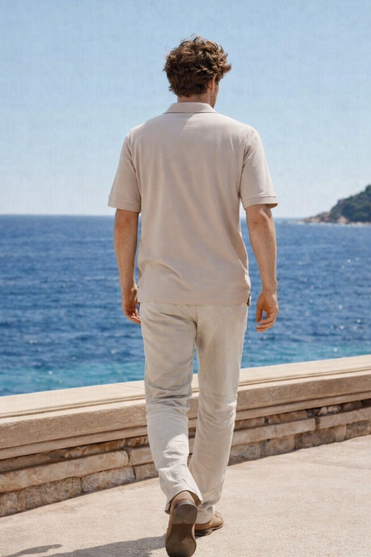 Erkek Premium Comfort Gri Polo Yaka T Shirt 6