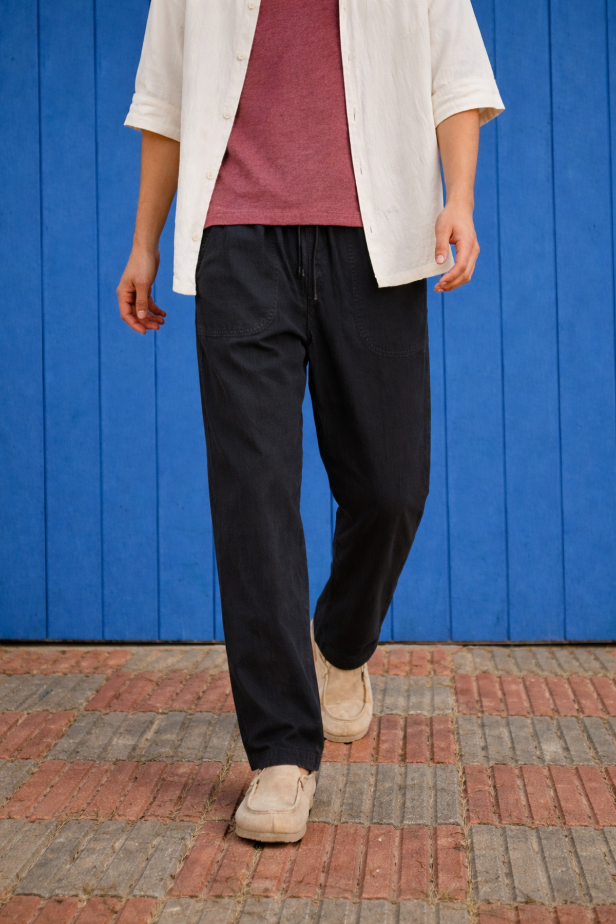 Erkek Trend Premium Bol K.Siyah Keten Pantolon 3
