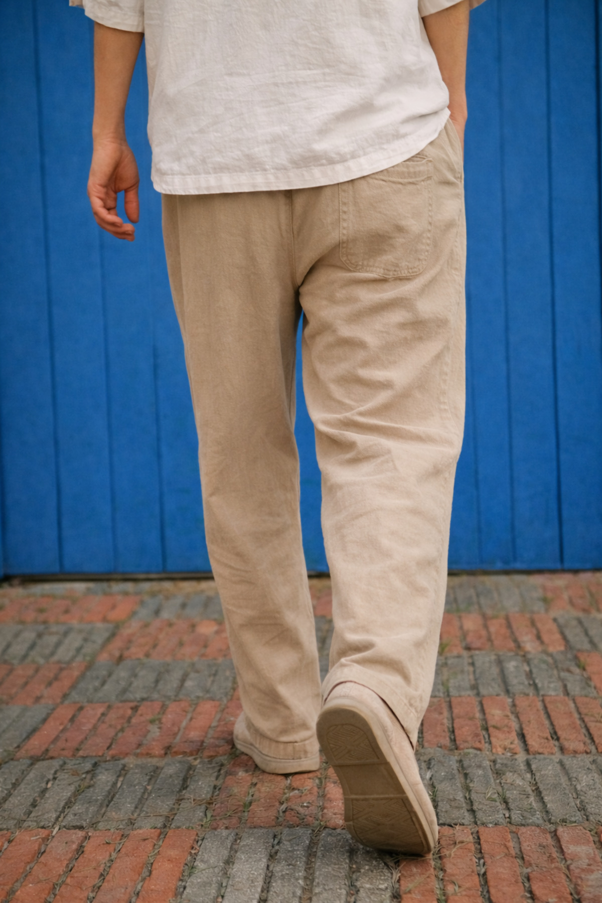 Erkek Trend Premium Bol K.Bej Keten Pantolon 6