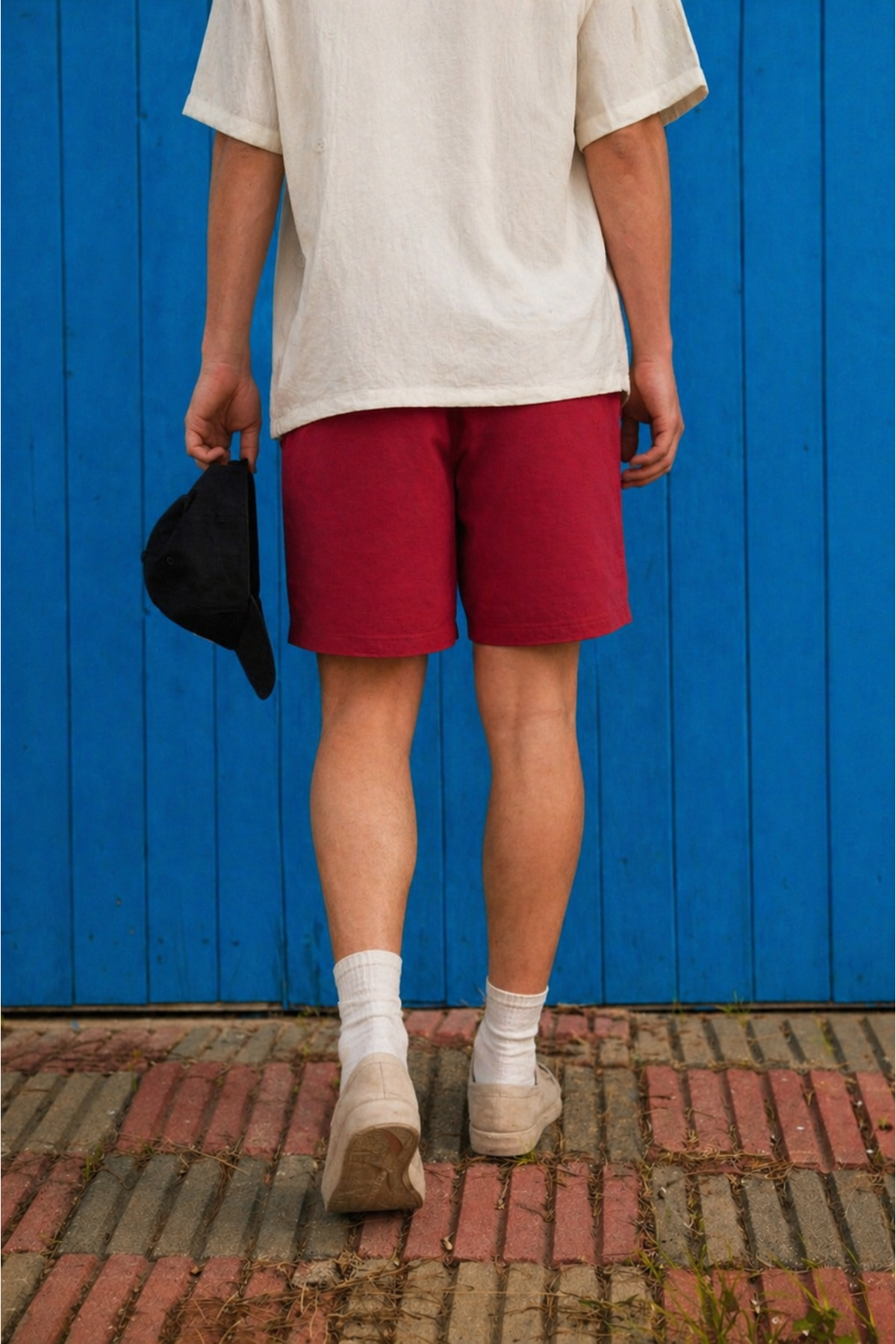 Erkek Günlük Regular Fit Cepli Basic İndigo Şort 6