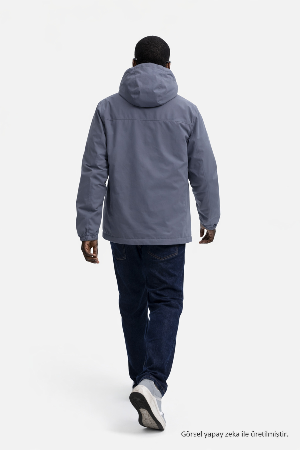Erkek Astarlı Trend Oversize Füme Yağmurluk & Rüzgarlık 6