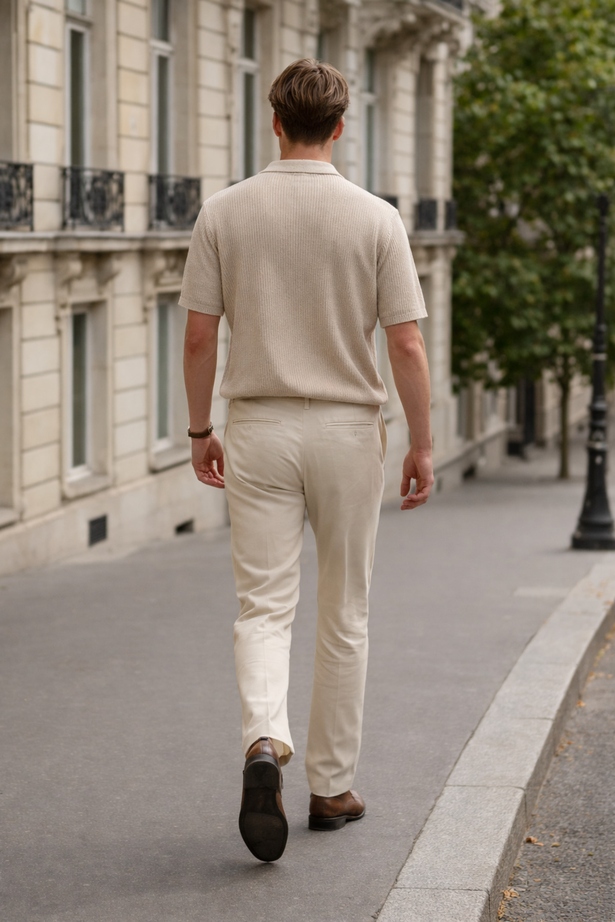 Erkek Trend Relax Fit Krem Keten Gömlek 6