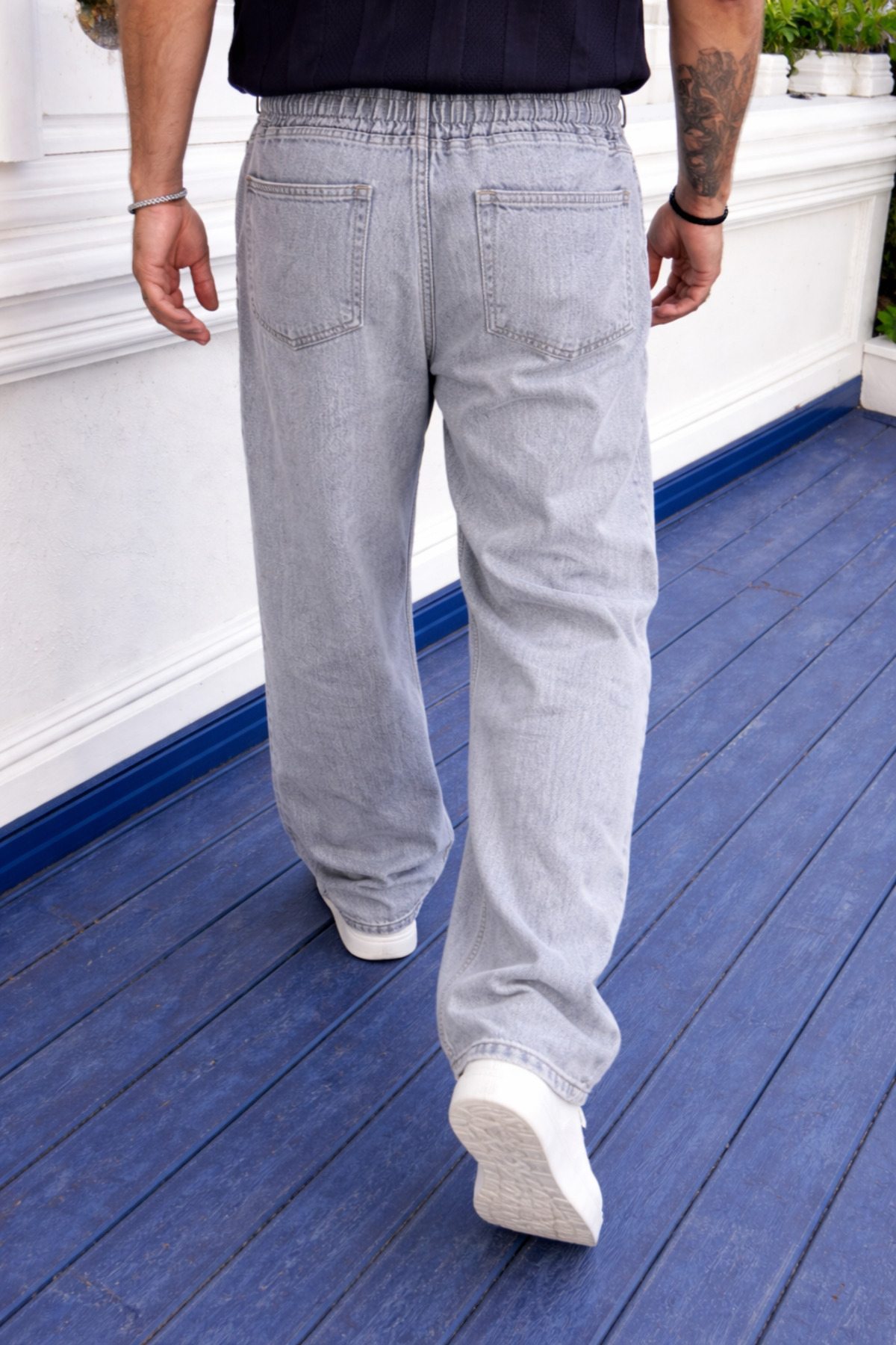 Erkek Jogger Premium Comfort Gri Baggy Pantolon 6