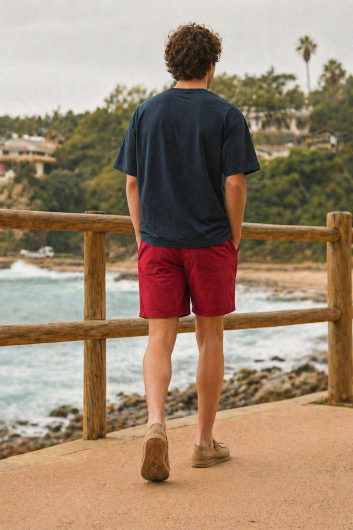 Erkek Trend Basic Jogger Bol Füme Kısa Şort 6