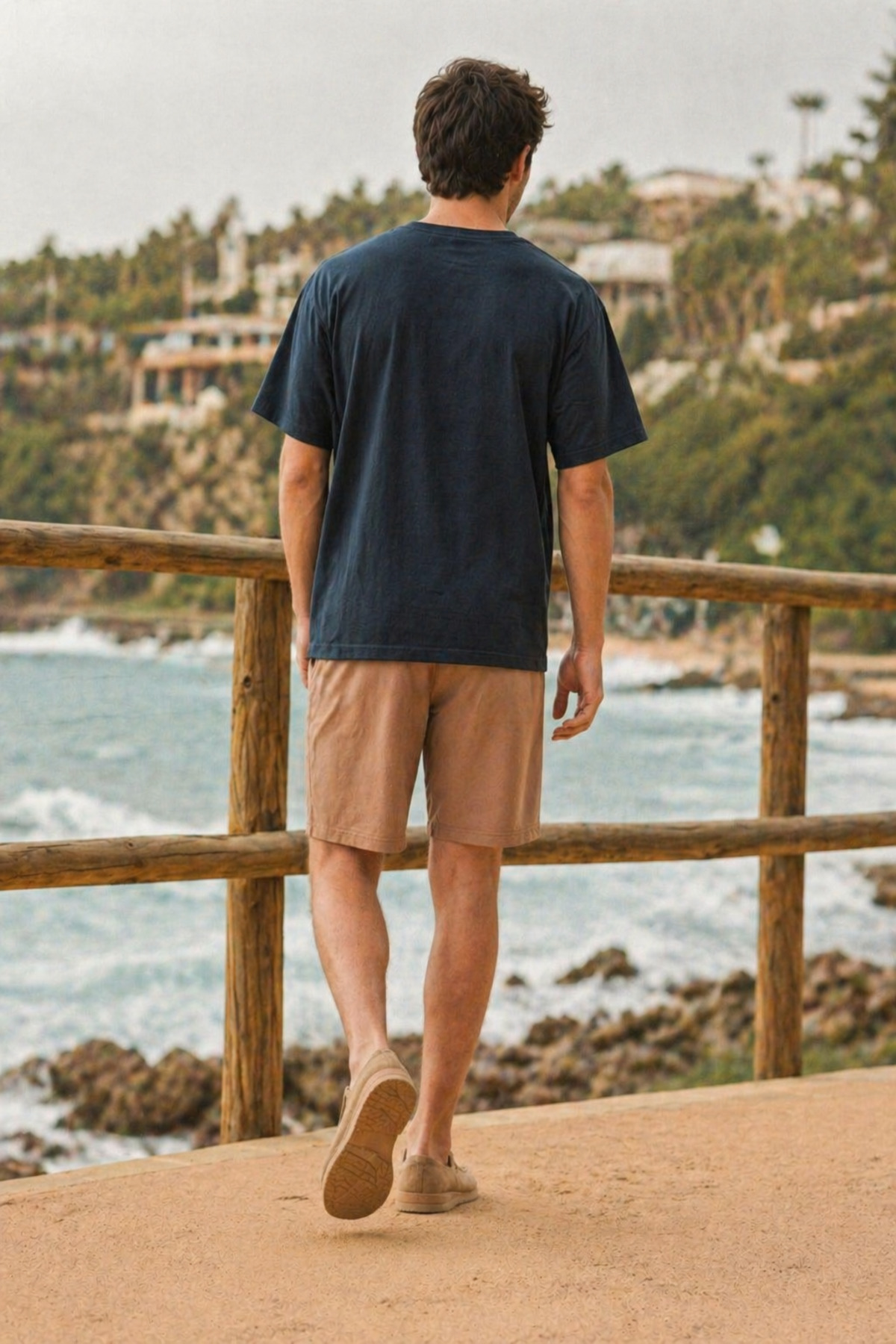 Erkek Trend Basic Jogger Bol Füme Kısa Şort 6