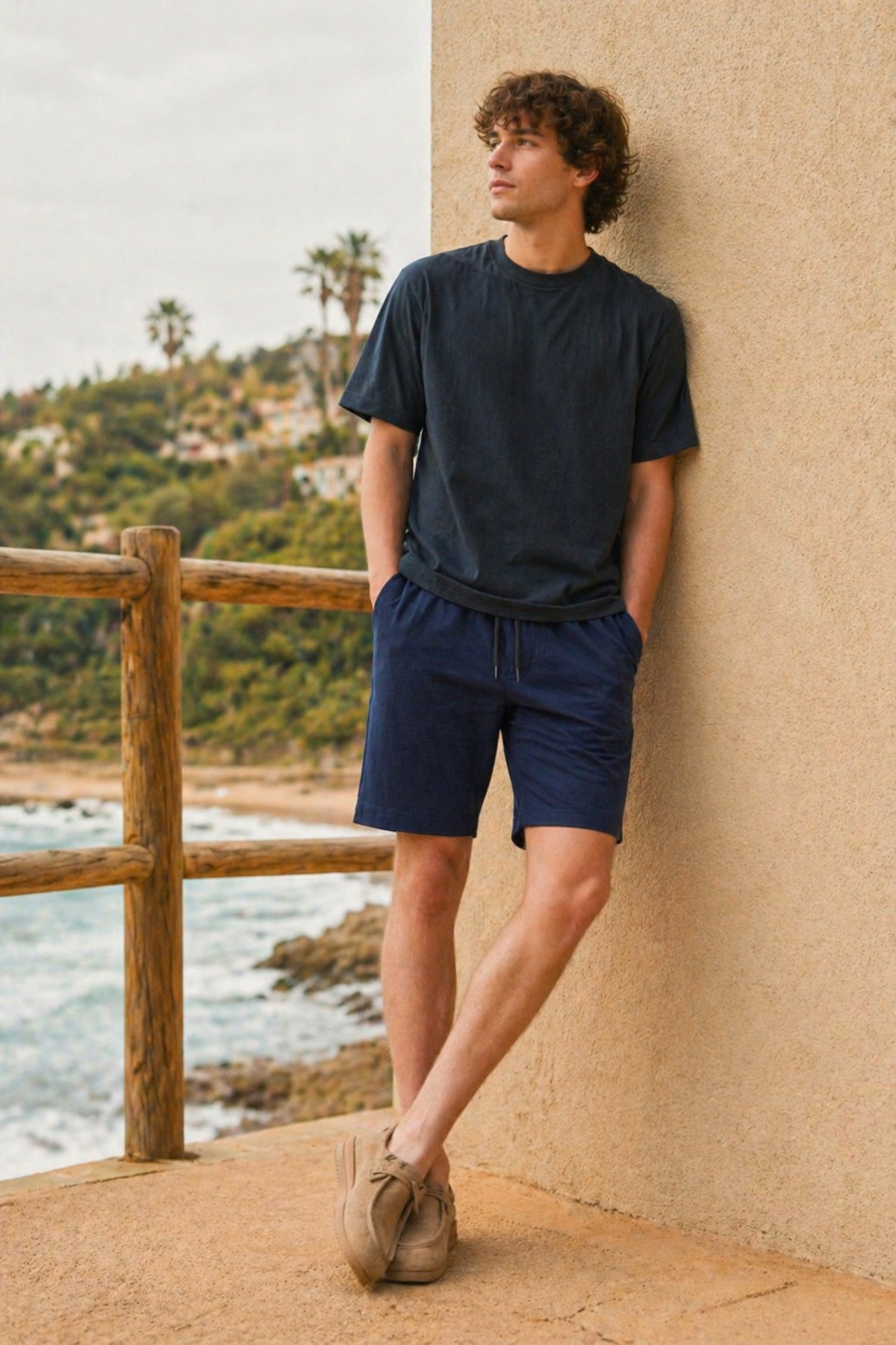 Erkek Trend Basic Jogger Bol Füme Kısa Şort 3