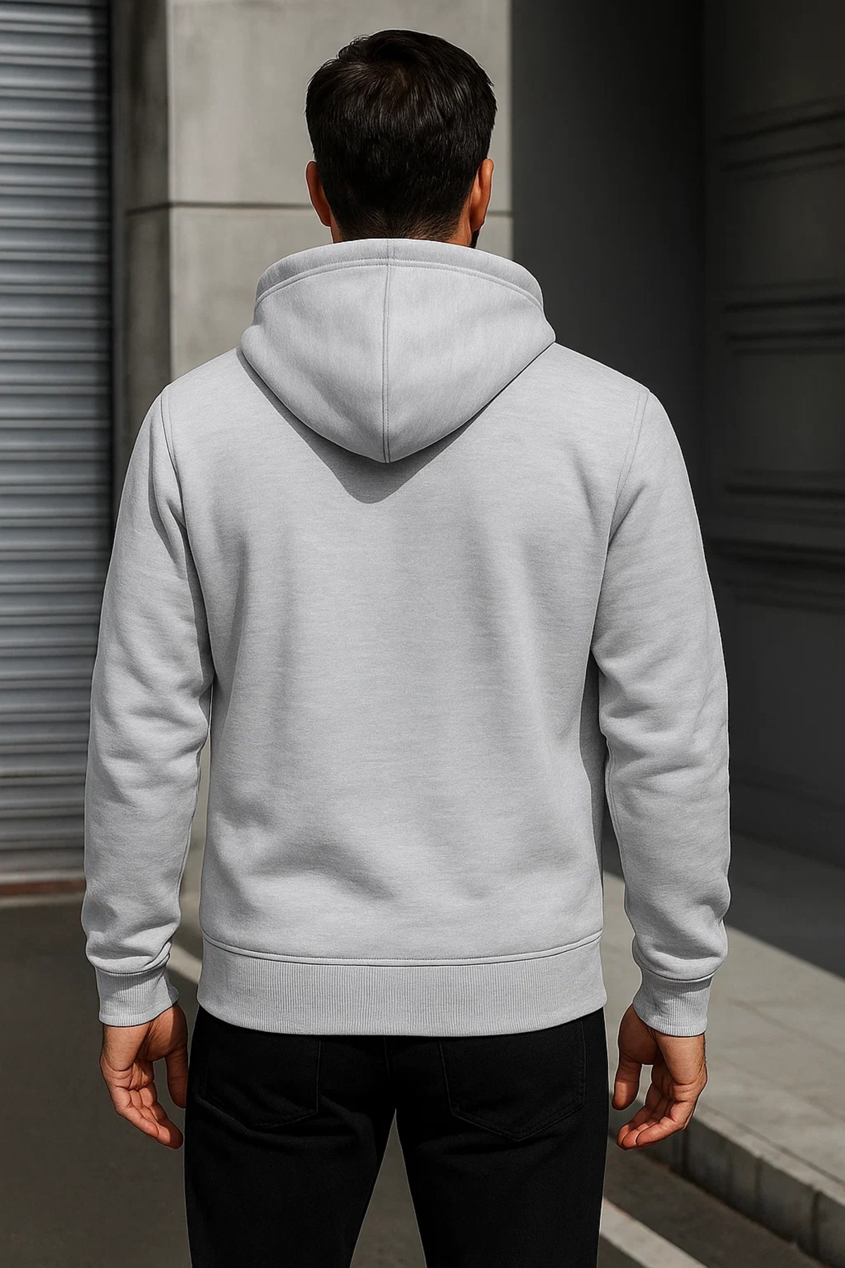 Erkek Trend Kışlık Açık Oversize Sweatshirt 6