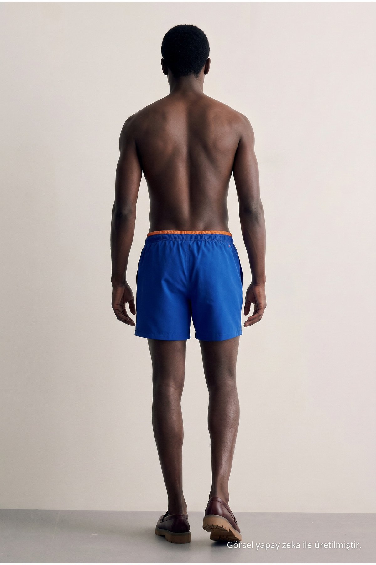 Erkek Premium Jogger Hafif Hızlı Kuruyan Mavi Deniz Şortu 6