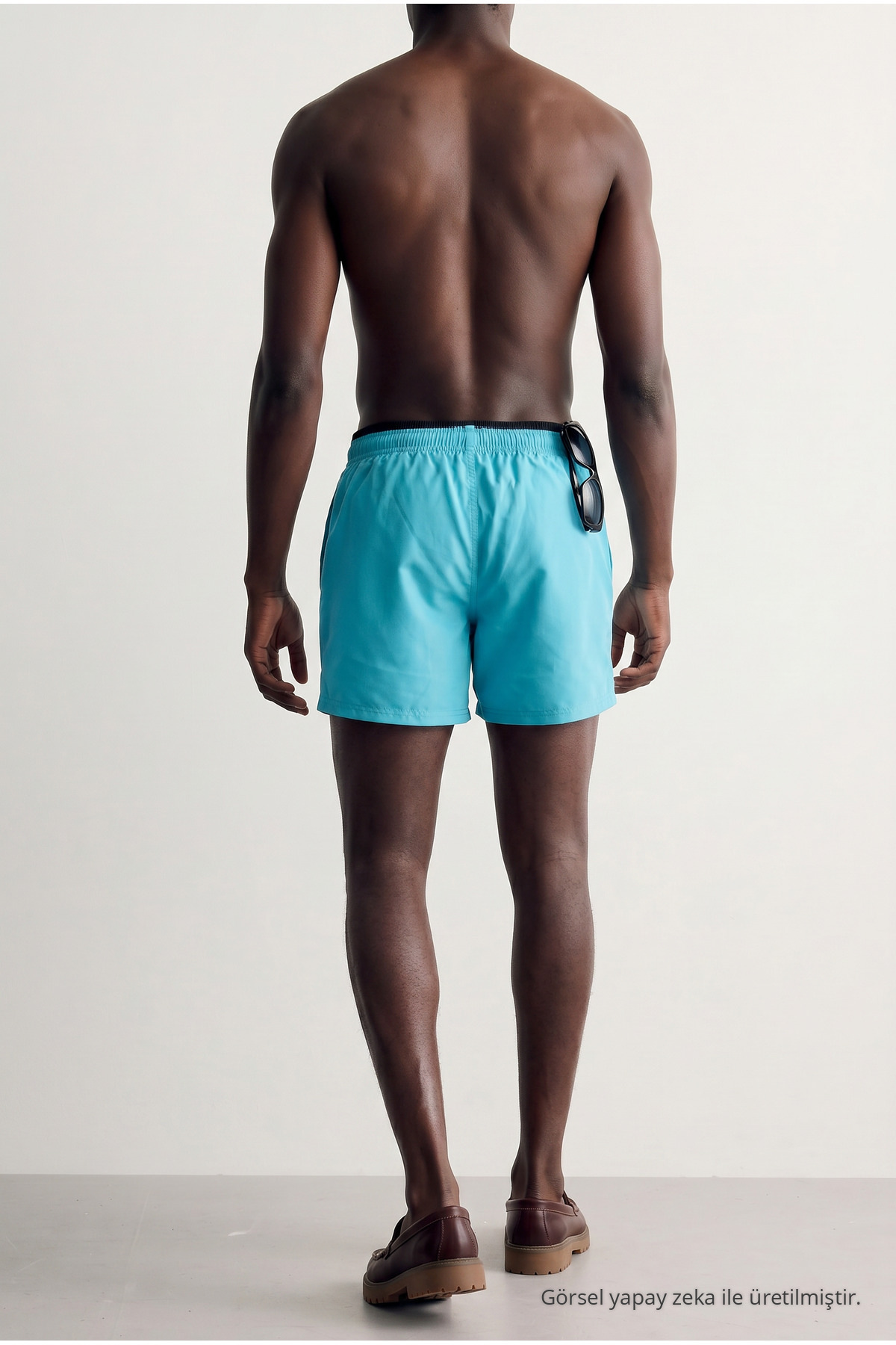 Erkek Premium Jogger Hafif Hızlı Kuruyan Turkuaz Deniz Şortu 6