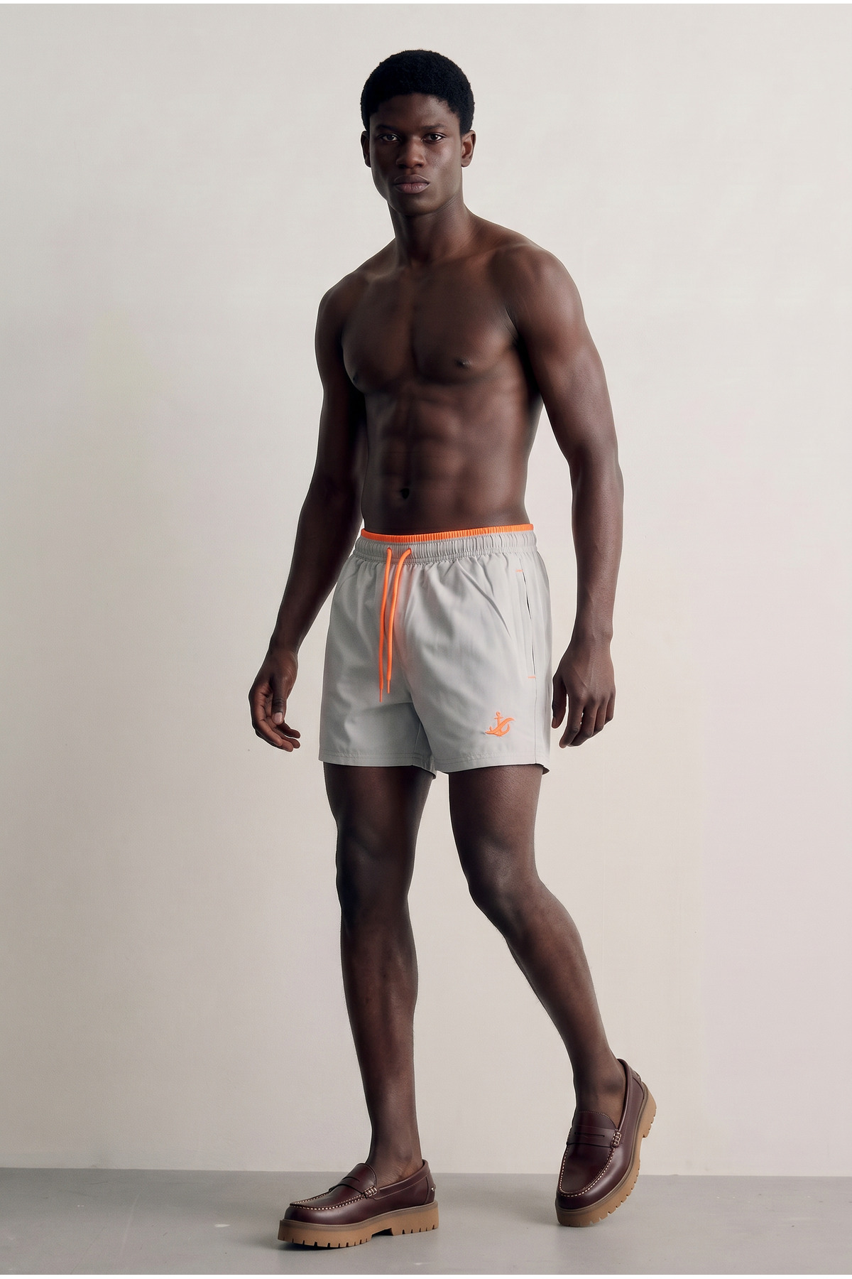 Erkek Premium Jogger Hafif Hızlı Kuruyan T.Gri Deniz Şortu 3
