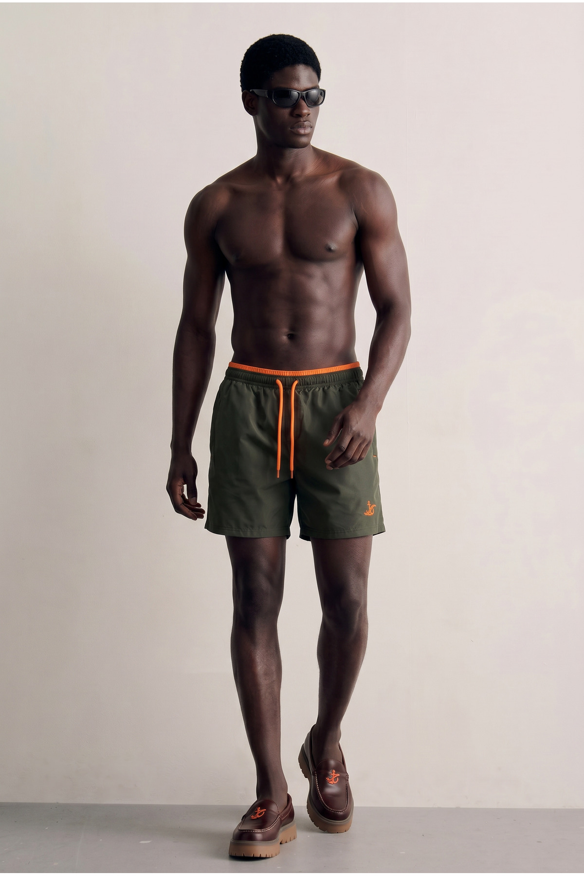 Erkek Premium Jogger Hafif Hızlı Kuruyan T.Haki Deniz Şortu 3