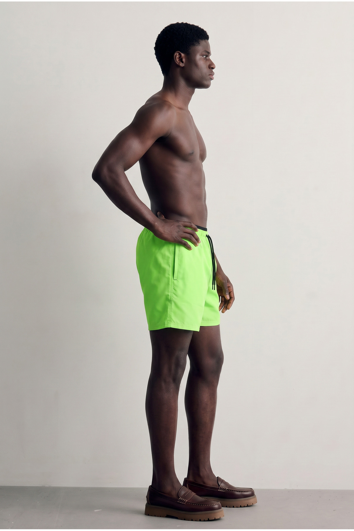 Erkek Premium Jogger Hafif Hızlı Kuruyan T.Yeşil Deniz Şortu 5