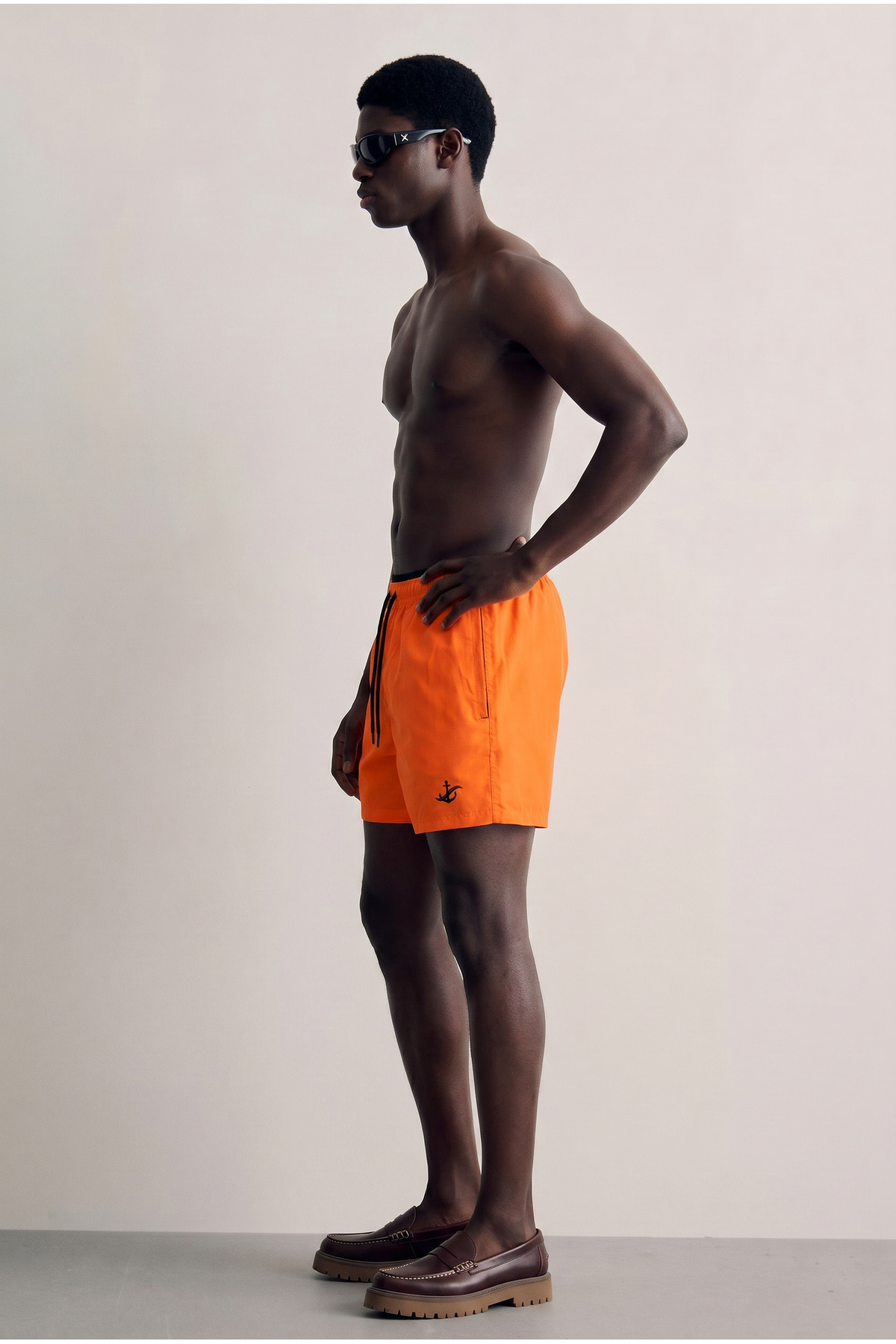 Erkek Premium Jogger Hafif Hızlı Kuruyan T.Turuncu Deniz Şortu 5