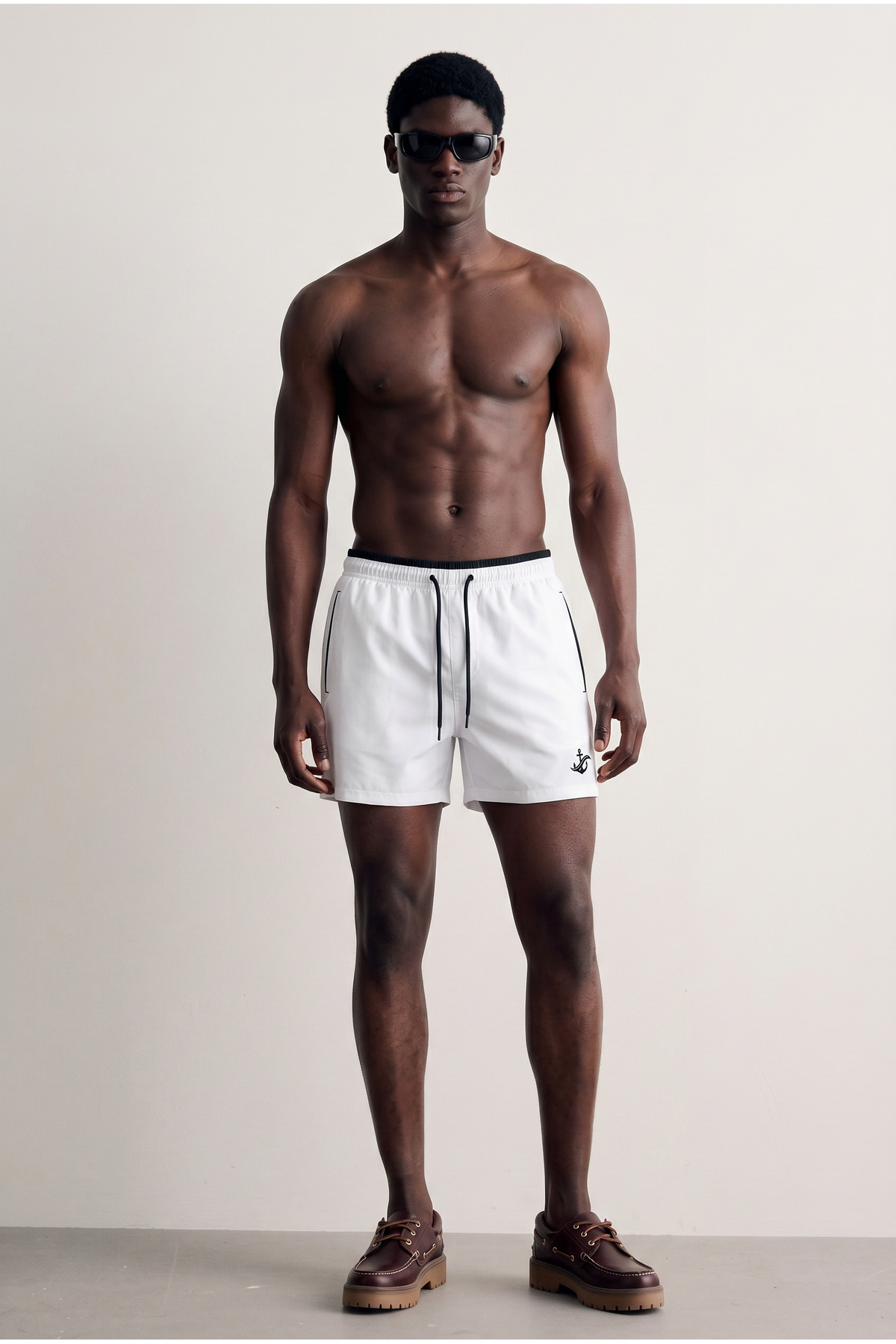 Erkek Premium Jogger Hafif Hızlı Kuruyan T.Açık Gri Deniz Şortu 6