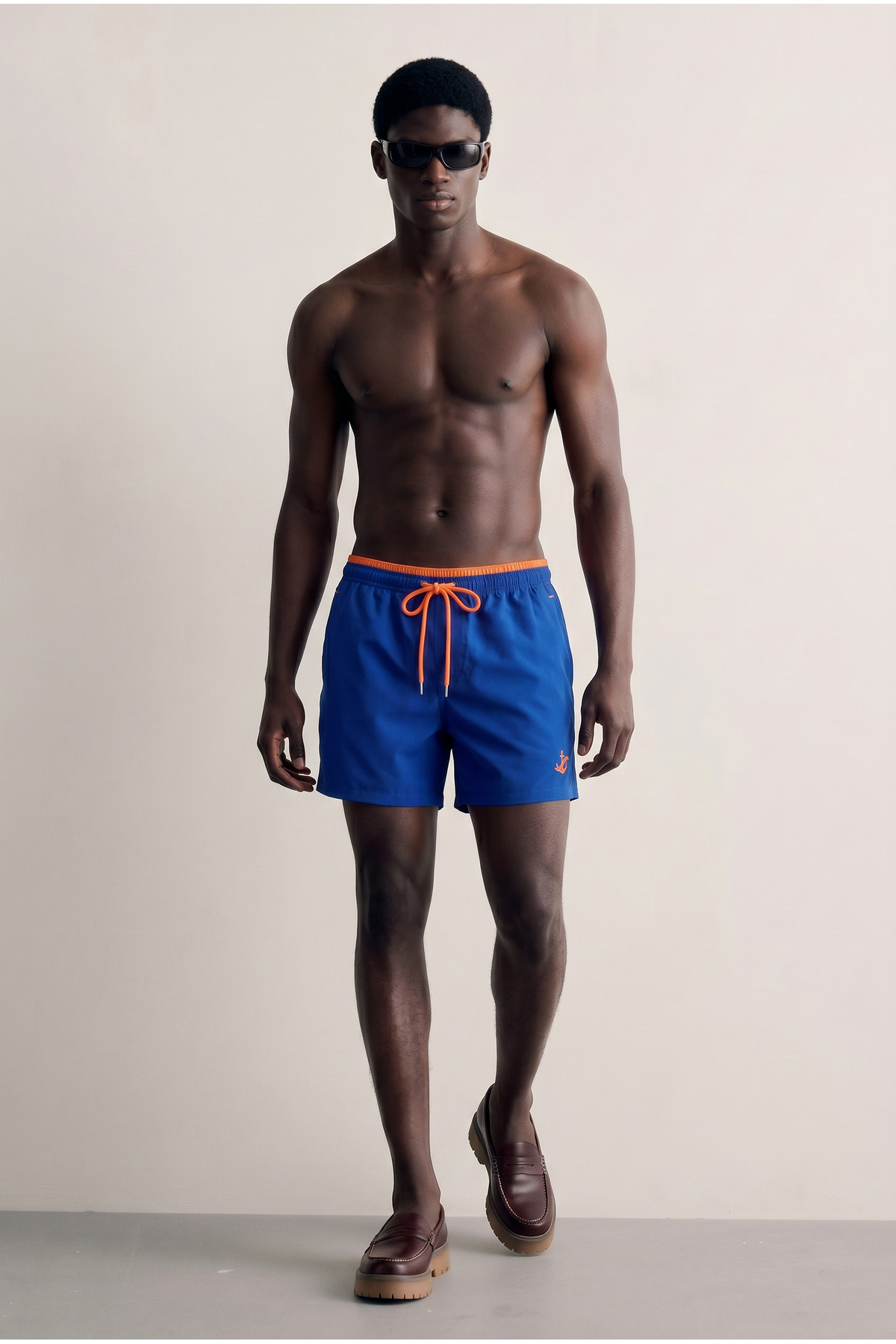 Erkek Premium Jogger Hafif Hızlı Kuruyan T.Mavi Deniz Şortu 3