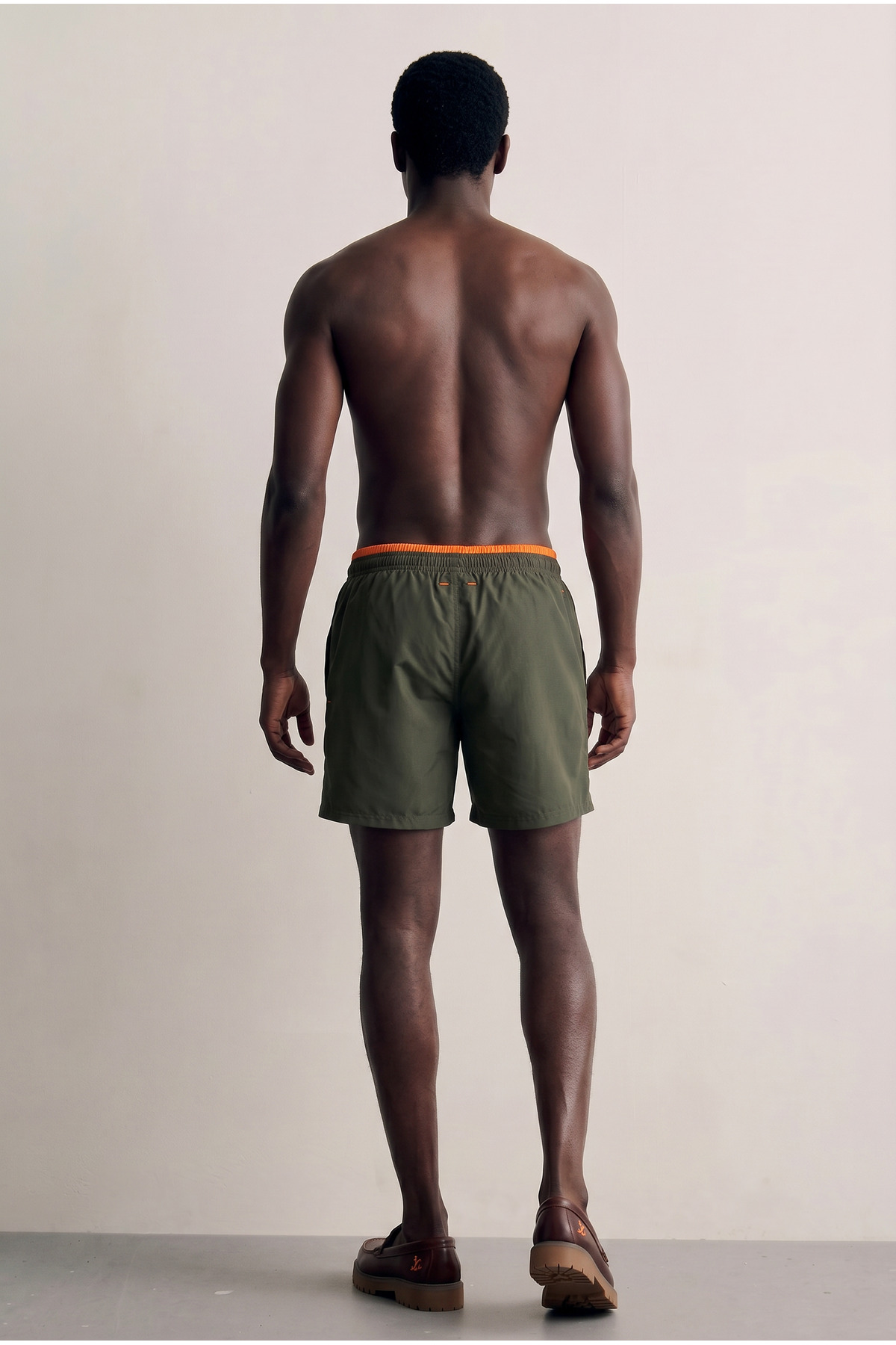 Erkek Premium Jogger Hafif Hızlı Kuruyan T.Haki Deniz Şortu 6