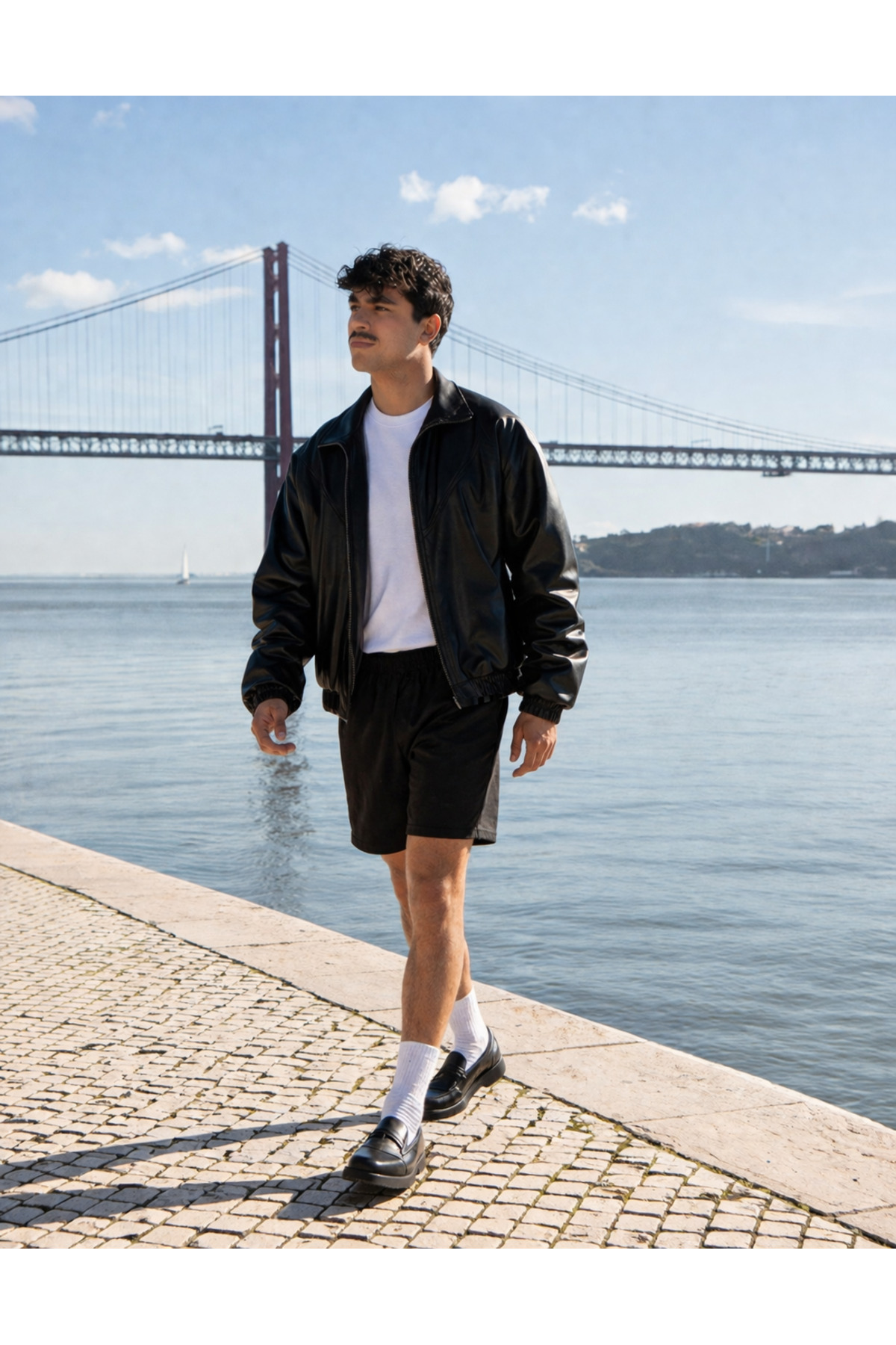 Erkek Comfort Fit Beli Lastikli Siyah Basic Şort 4