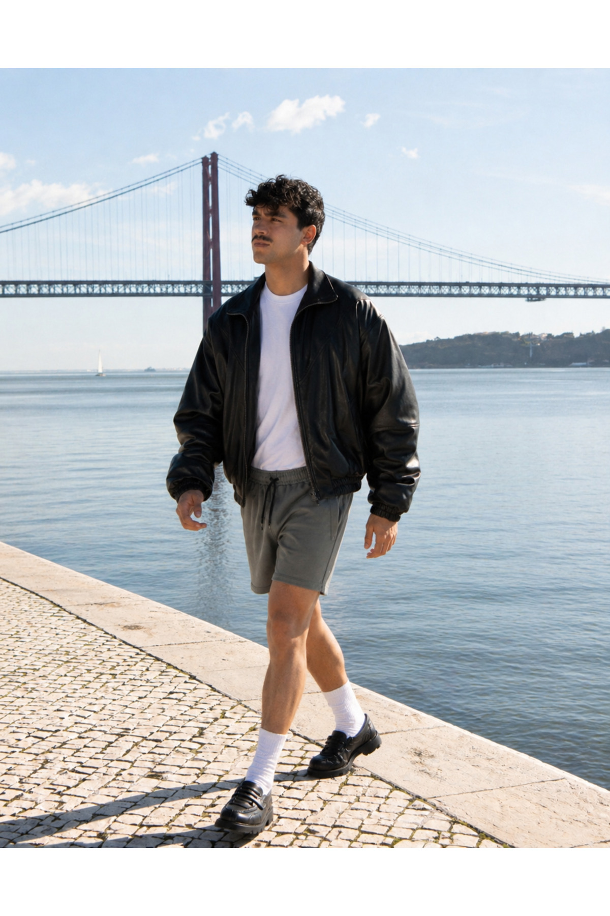 Erkek Comfort Fit Beli Lastikli Haki Basic Şort 4