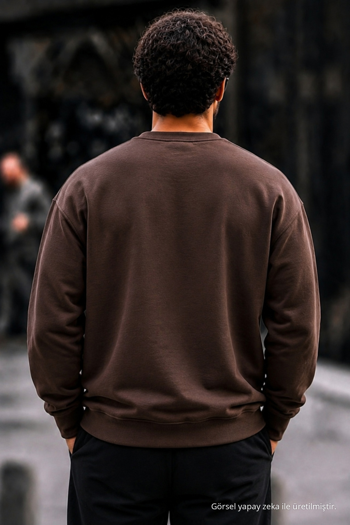 3 Adet Erkek %100 Pamuk Regular Fit Basic Sweatshirt Bordo 7
