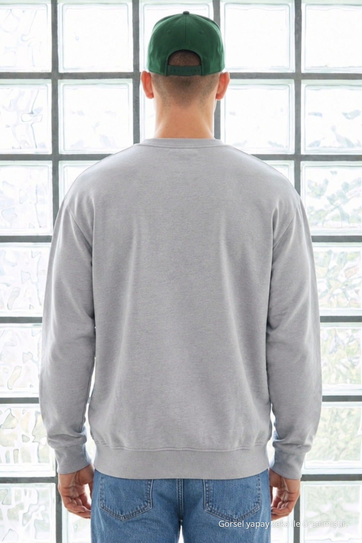 3 Adet Erkek Uzun Kol Baskılı Pamuklu Sweatshirt Krem 5