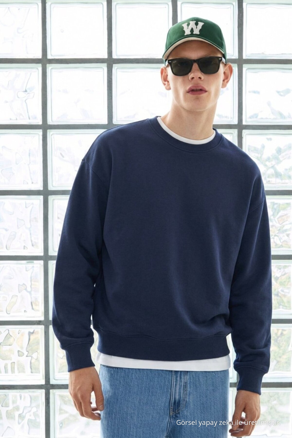 3 Adet Erkek Pamuklu Salaş Basic Kışlık Sweatshirt Bordo 6