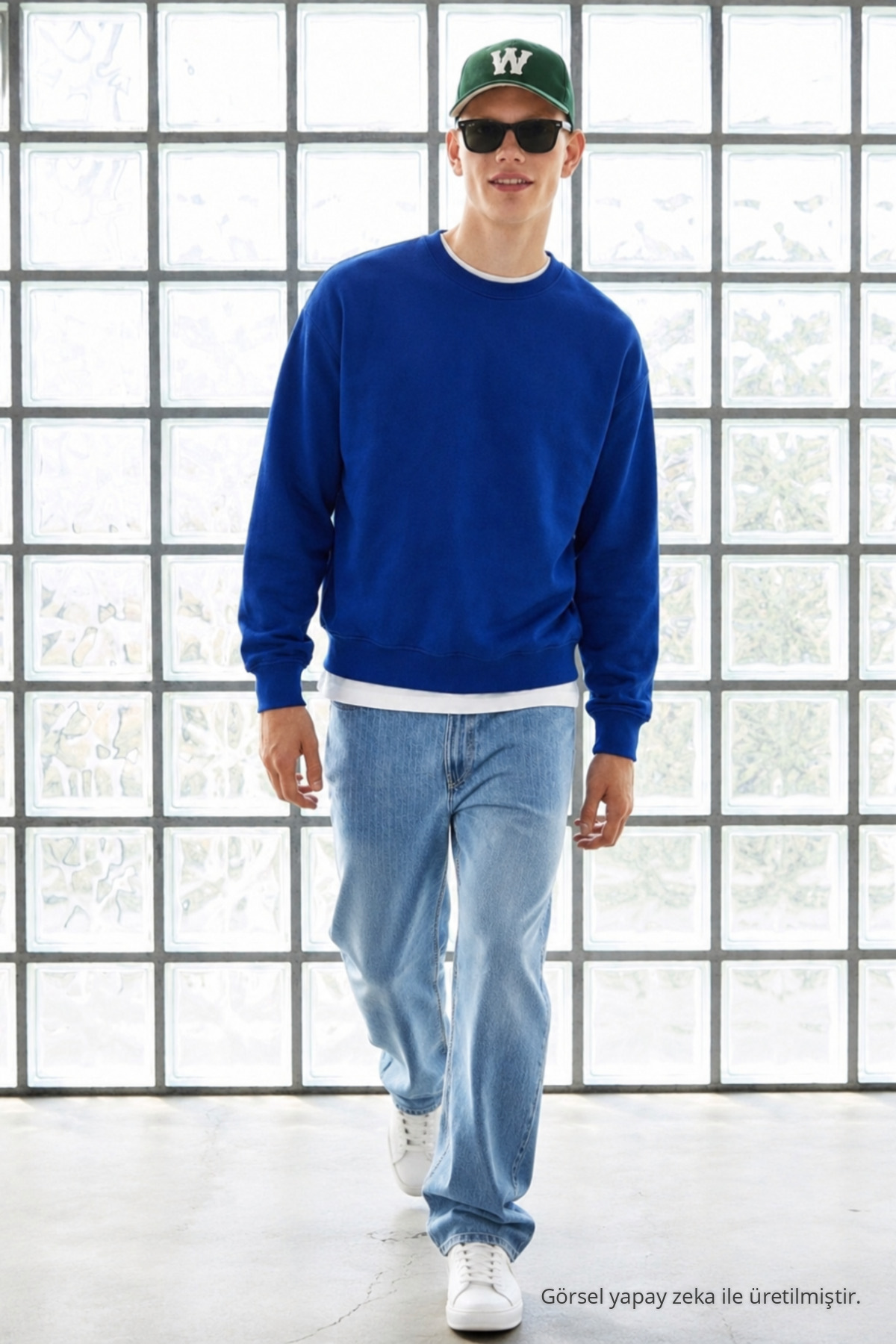 3 Adet Erkek Pamuklu Salaş Basic Kışlık Sweatshirt Bordo 5