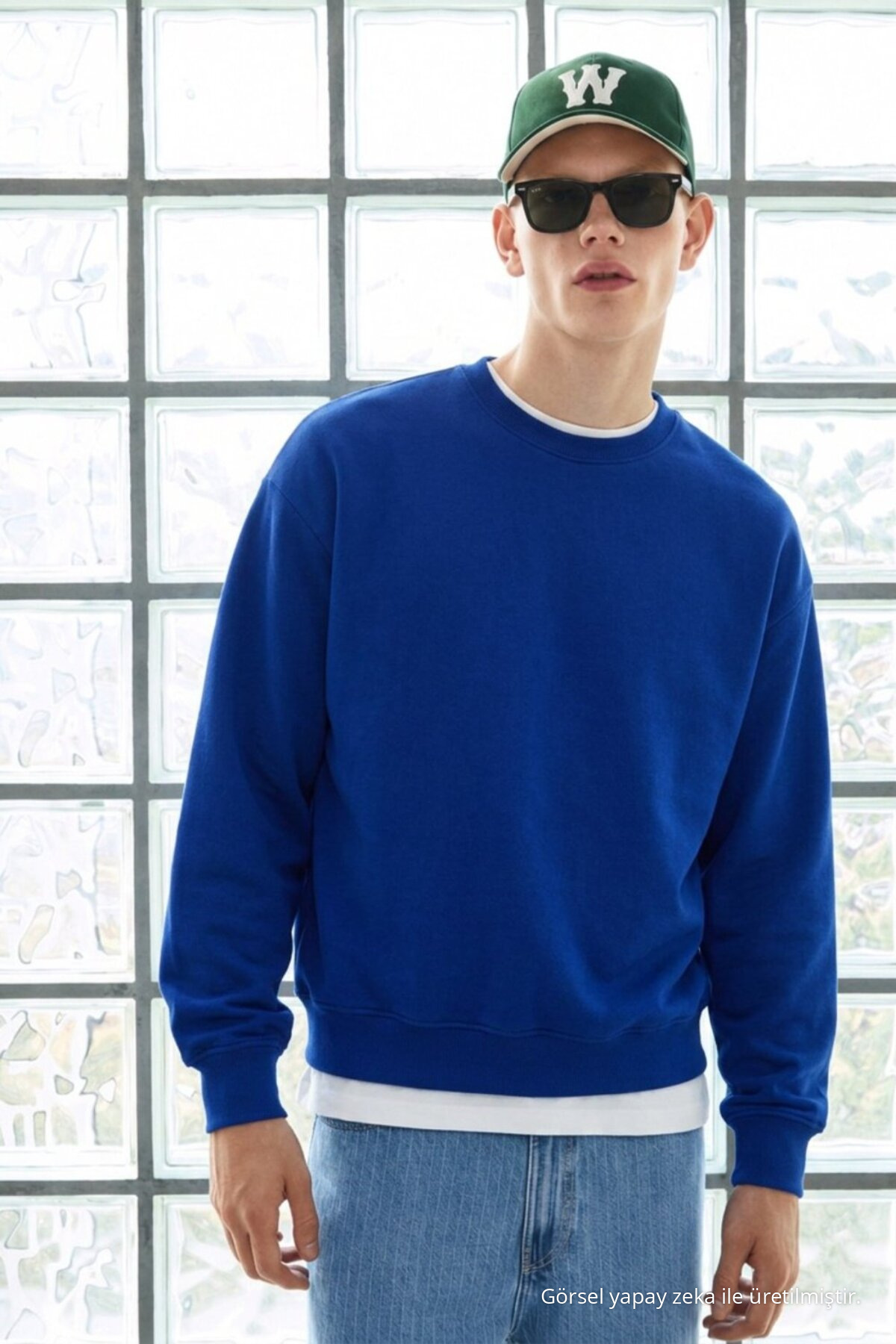 3 Adet Erkek Pamuklu Salaş Basic Kışlık Sweatshirt Siyah 6