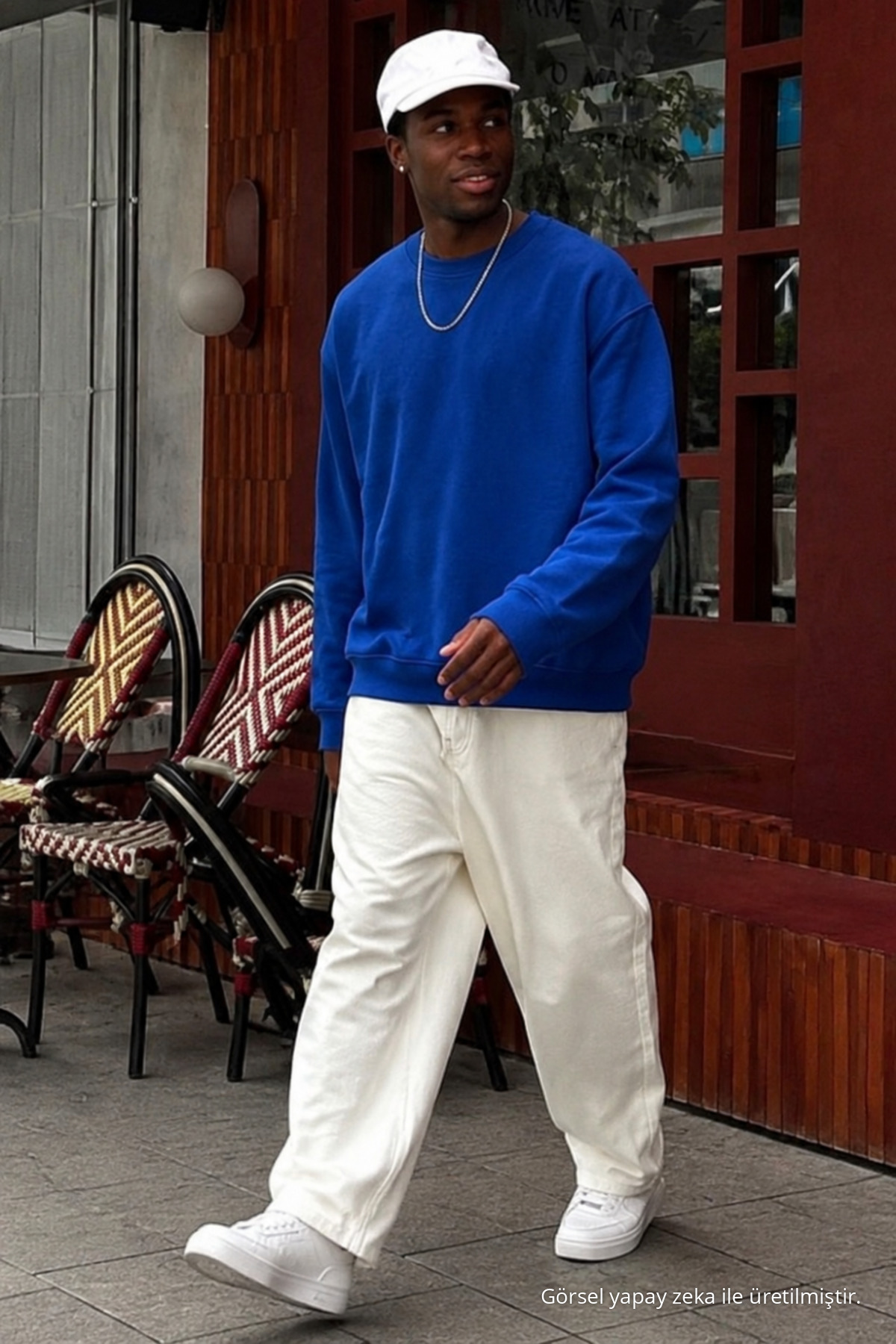 3 Adet Erkek Trend Rahat Kalıp Günlük Sweatshirt Antrasit 5