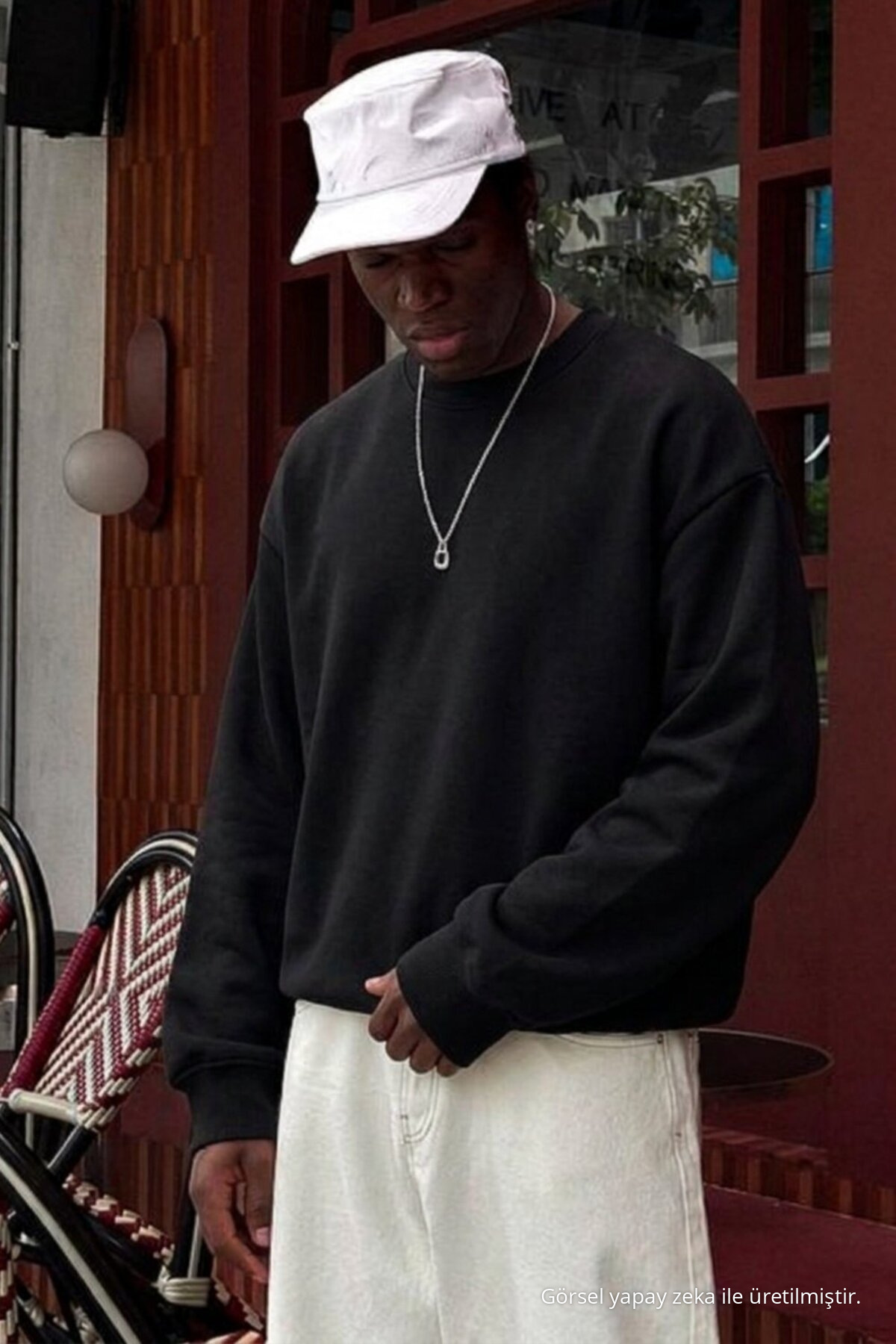 3 Adet Erkek Trend Rahat Kalıp Günlük Sweatshirt Gri 4