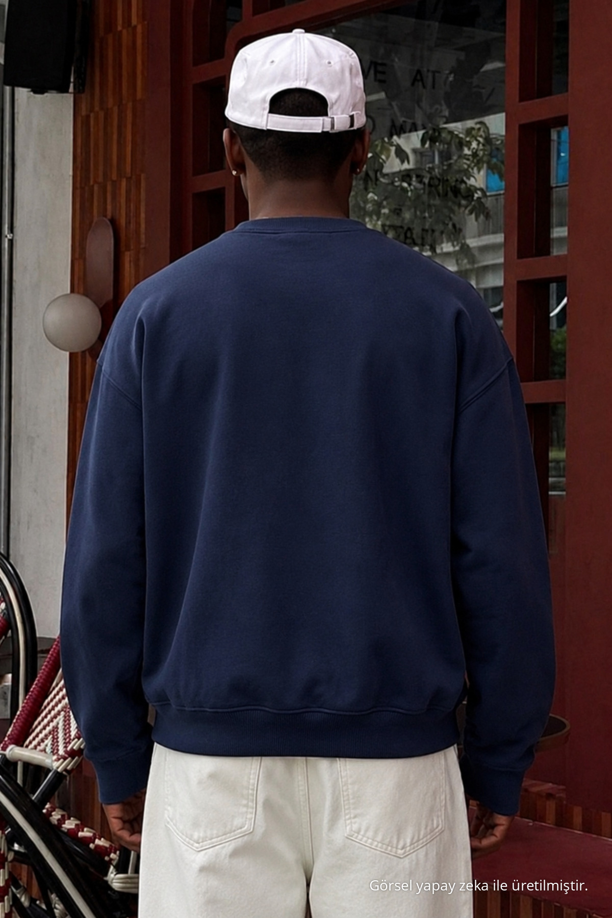 3 Adet Erkek Trend Rahat Kalıp Günlük Sweatshirt Yeşil 6