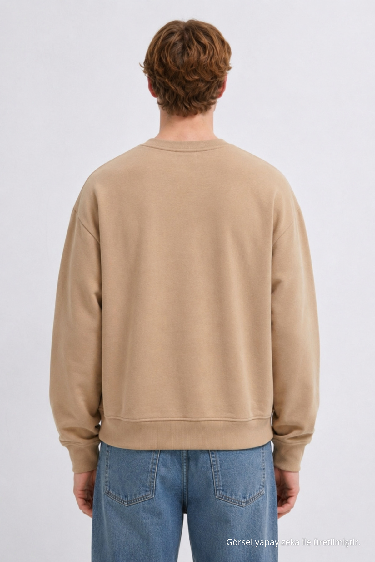 3 Adet Erkek 3 İplik Kalın Kışlık Premium Sweatshirt Bordo 5