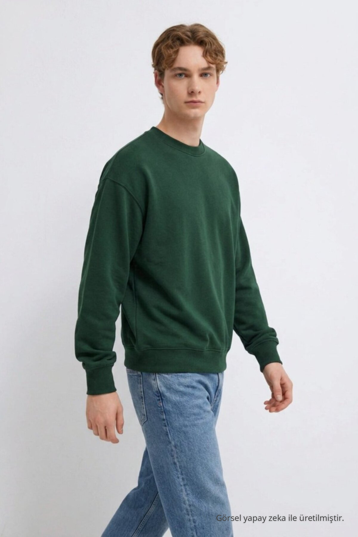 3 Adet Erkek 3 İplik Kalın Kışlık Premium Sweatshirt Bordo 7