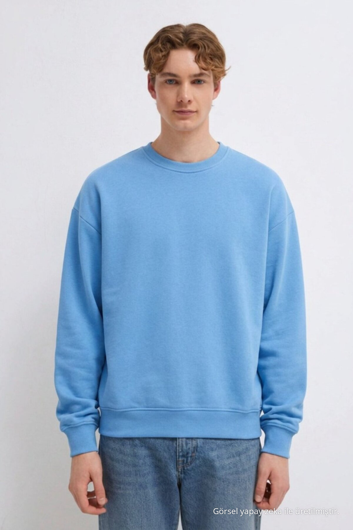 3 Adet Erkek 3 İplik Kalın Kışlık Premium Sweatshirt Kırmızı 3