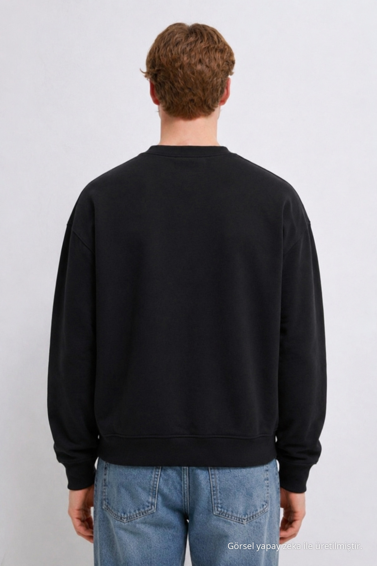 3 Adet Erkek 3 İplik Kalın Kışlık Premium Sweatshirt Krem 6