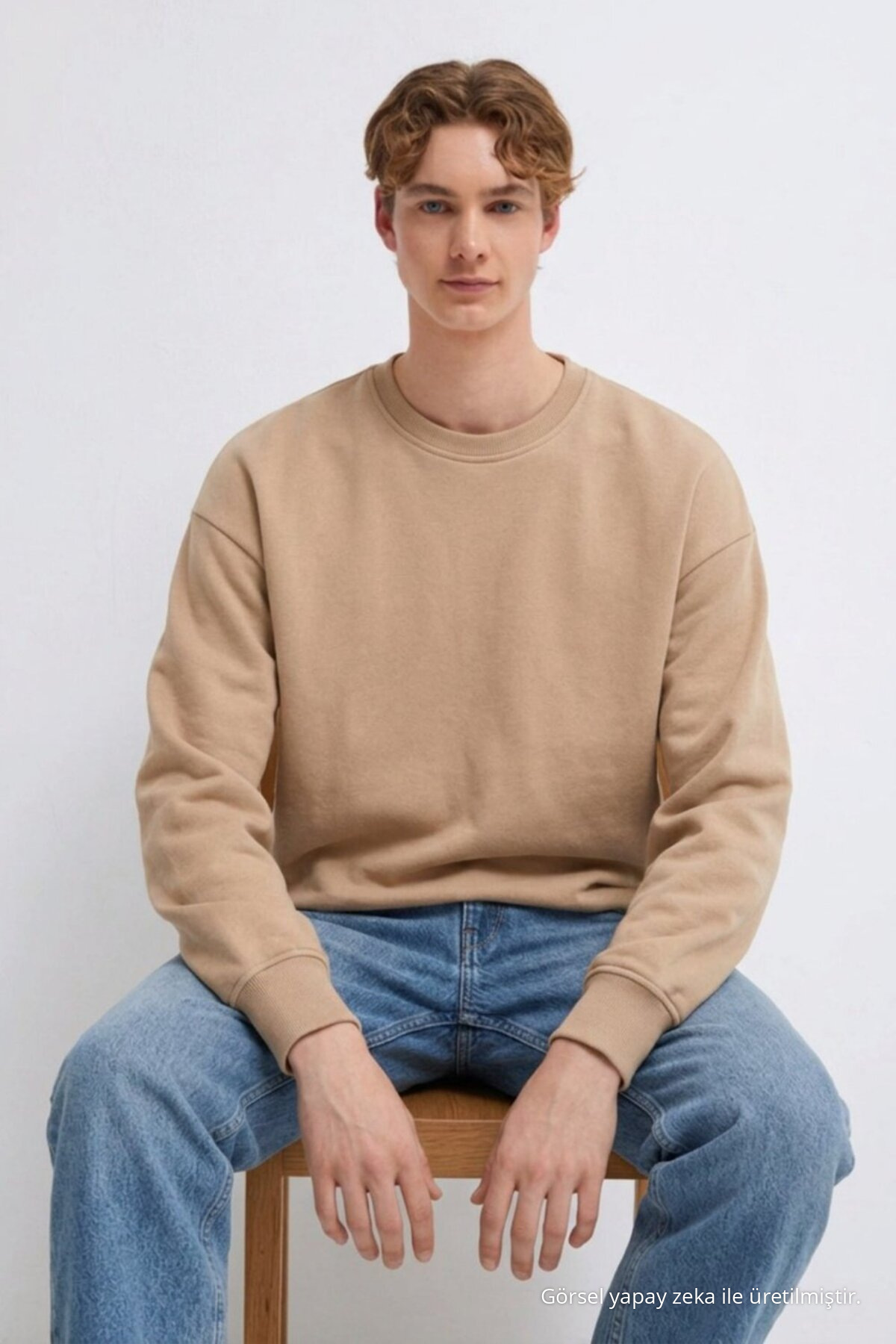 3 Adet Erkek 3 İplik Kalın Kışlık Premium Sweatshirt Siyah 5