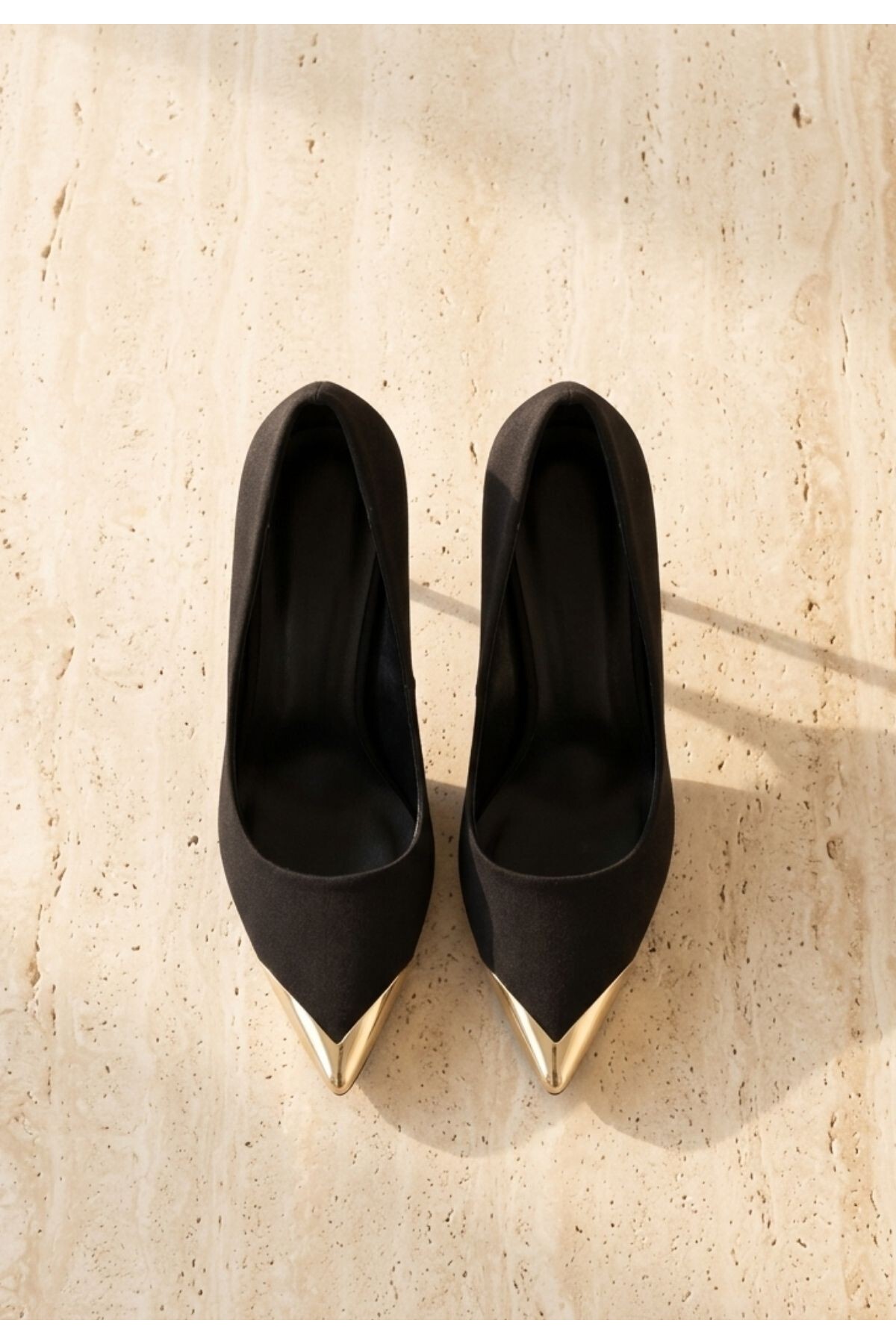 Alis Siyah Saten Stiletto Ayakkabı 7