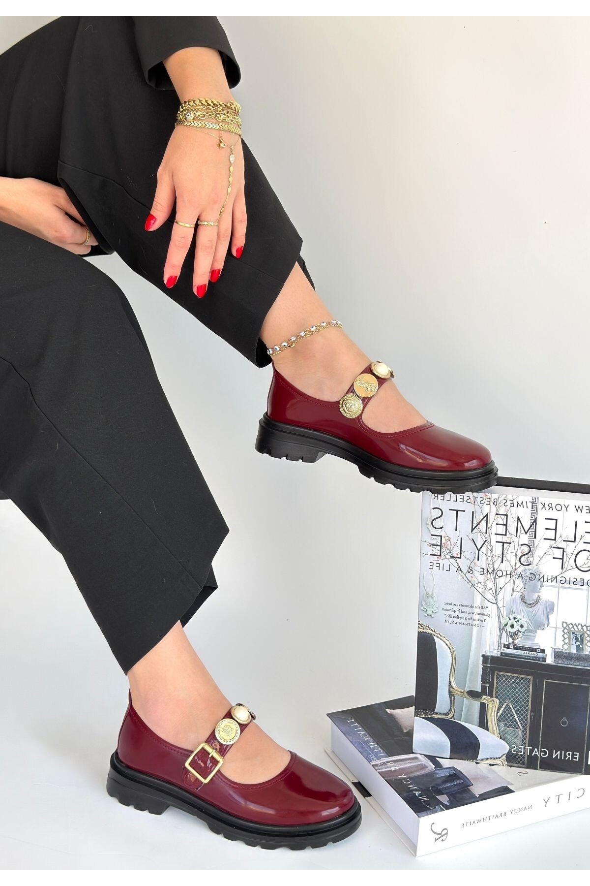 Okira Bordo Rugan Oxford Ayakkabı 3