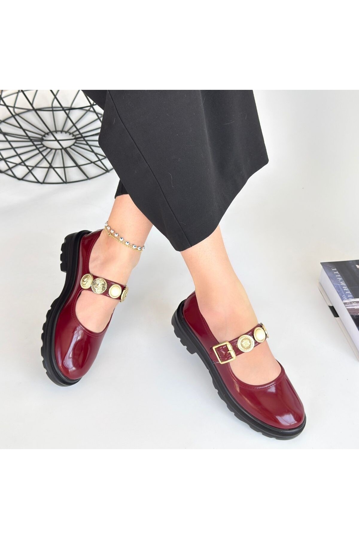 Okira Bordo Rugan Oxford Ayakkabı 4