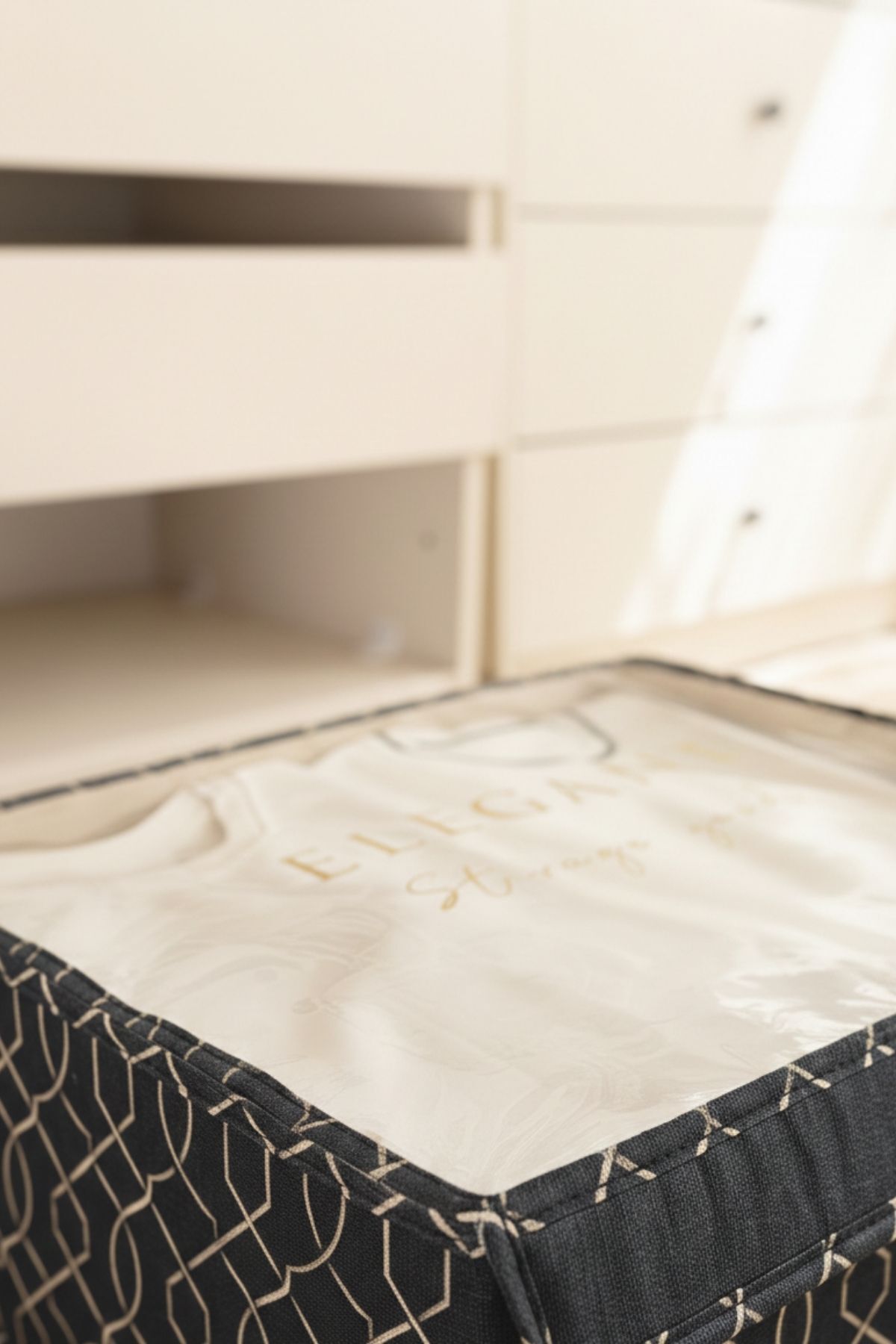 Elegant Pvc Kapaklı Baza Kutu Siyah 6