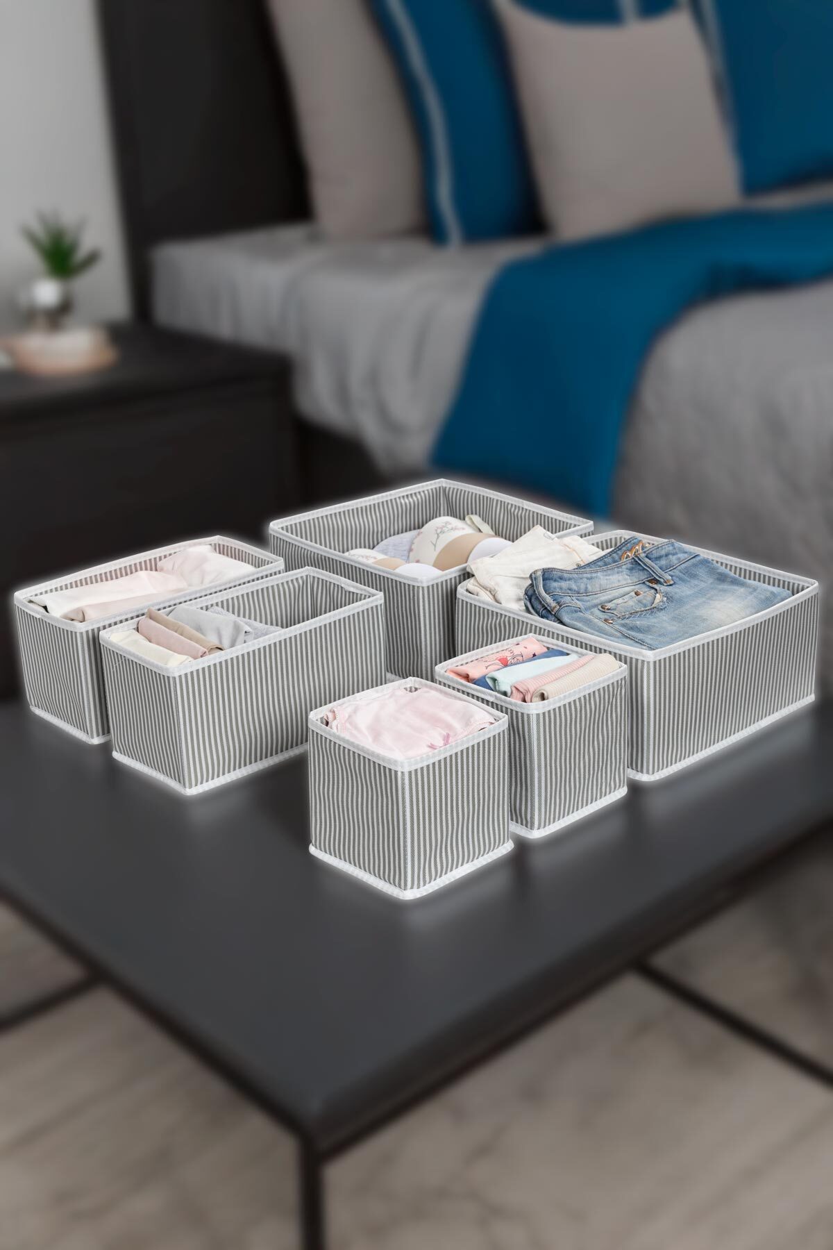 6 Lı Çekmece Düzenleyici Gri 4