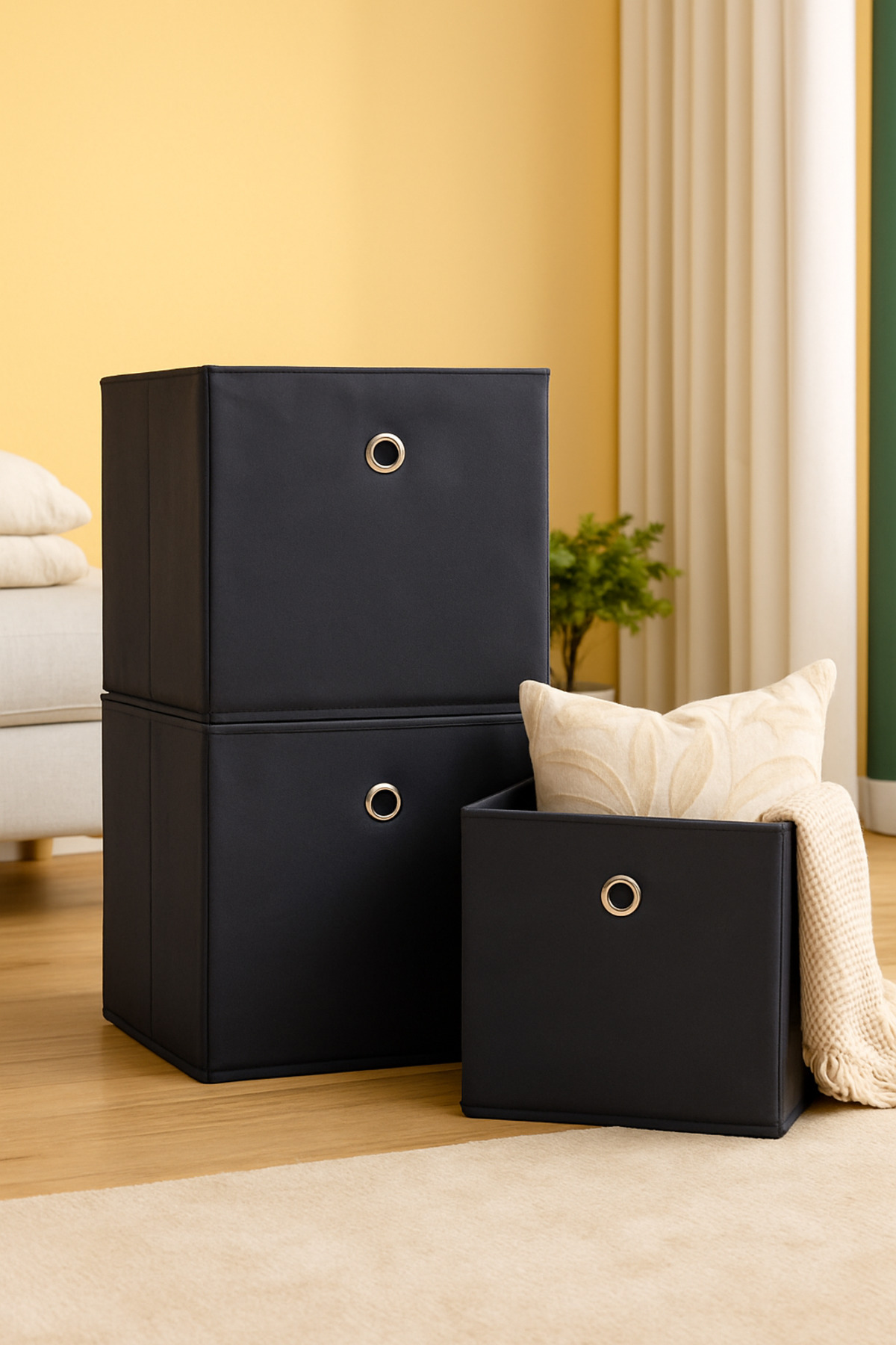 Raf Organizer 30x30x30 Antrasit 3'lü 5