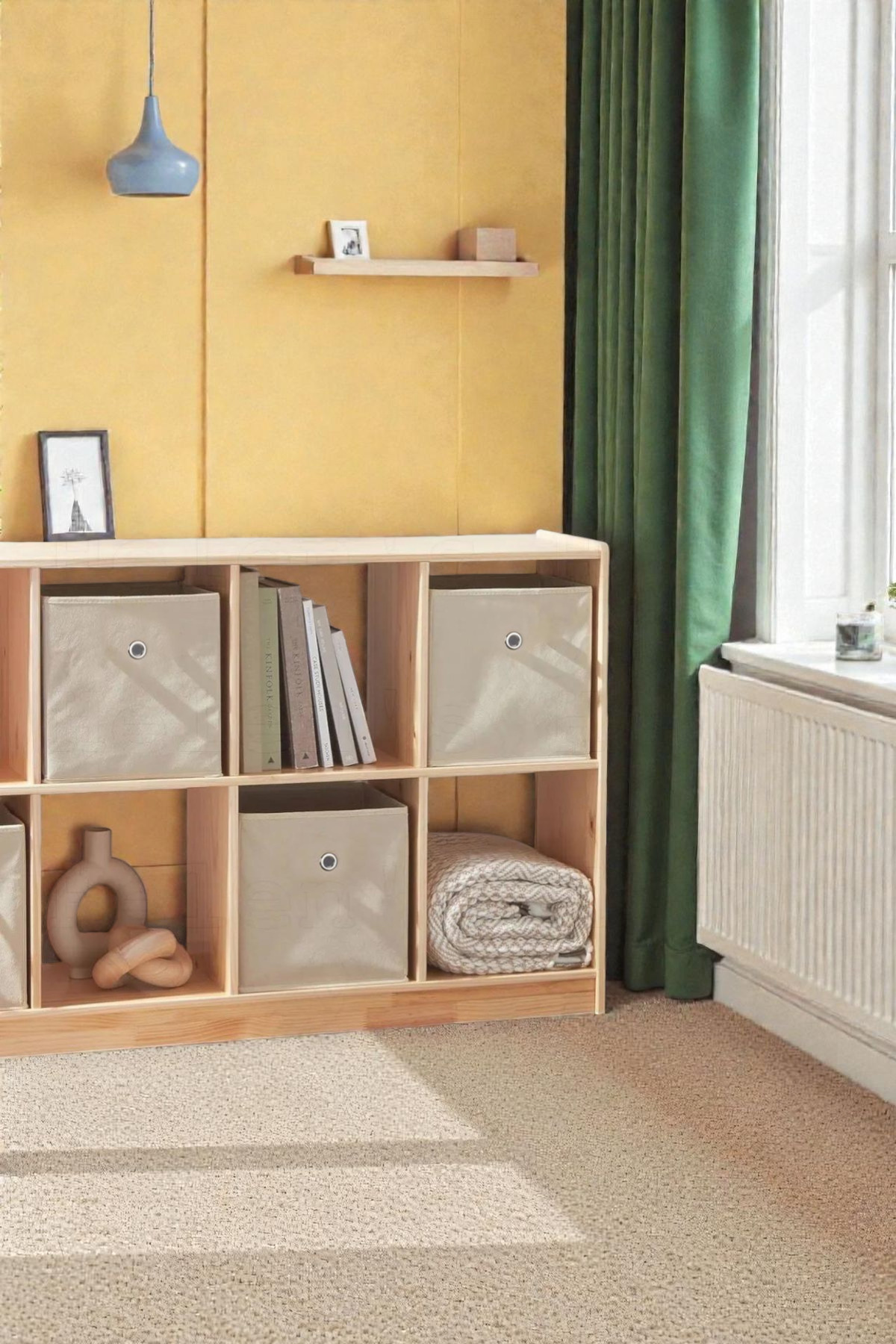 3'LÜ Raf Organizer 30x30x30 Bej Renk 5