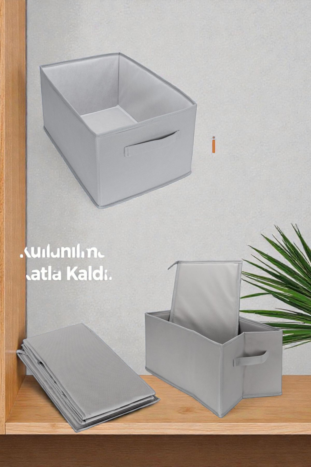 Pantolon & Kıyafet Dolap Düzenleyici Organizer Hurç Açık Gri 6