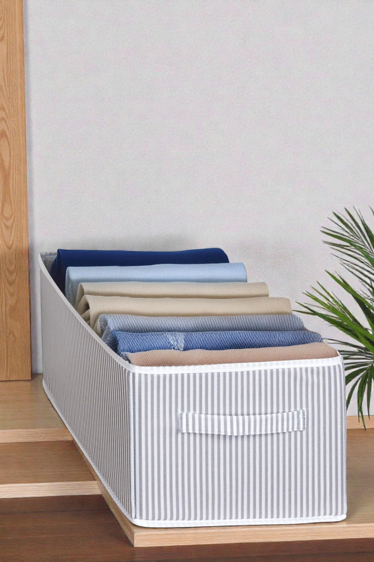 Pantolon & Kıyafet Dolap Düzenleyici Organizer Hurç Gri 4