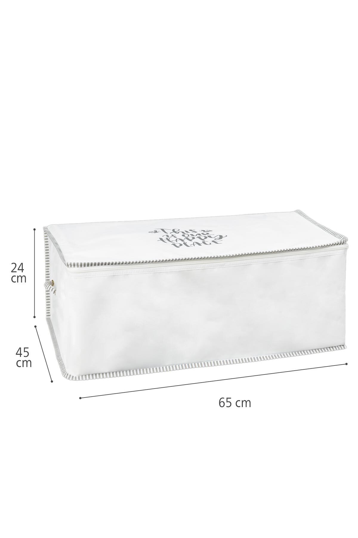 3'lü Set İpli Baza Hurcu 65 X 30 X 20 Cm. Gri 7