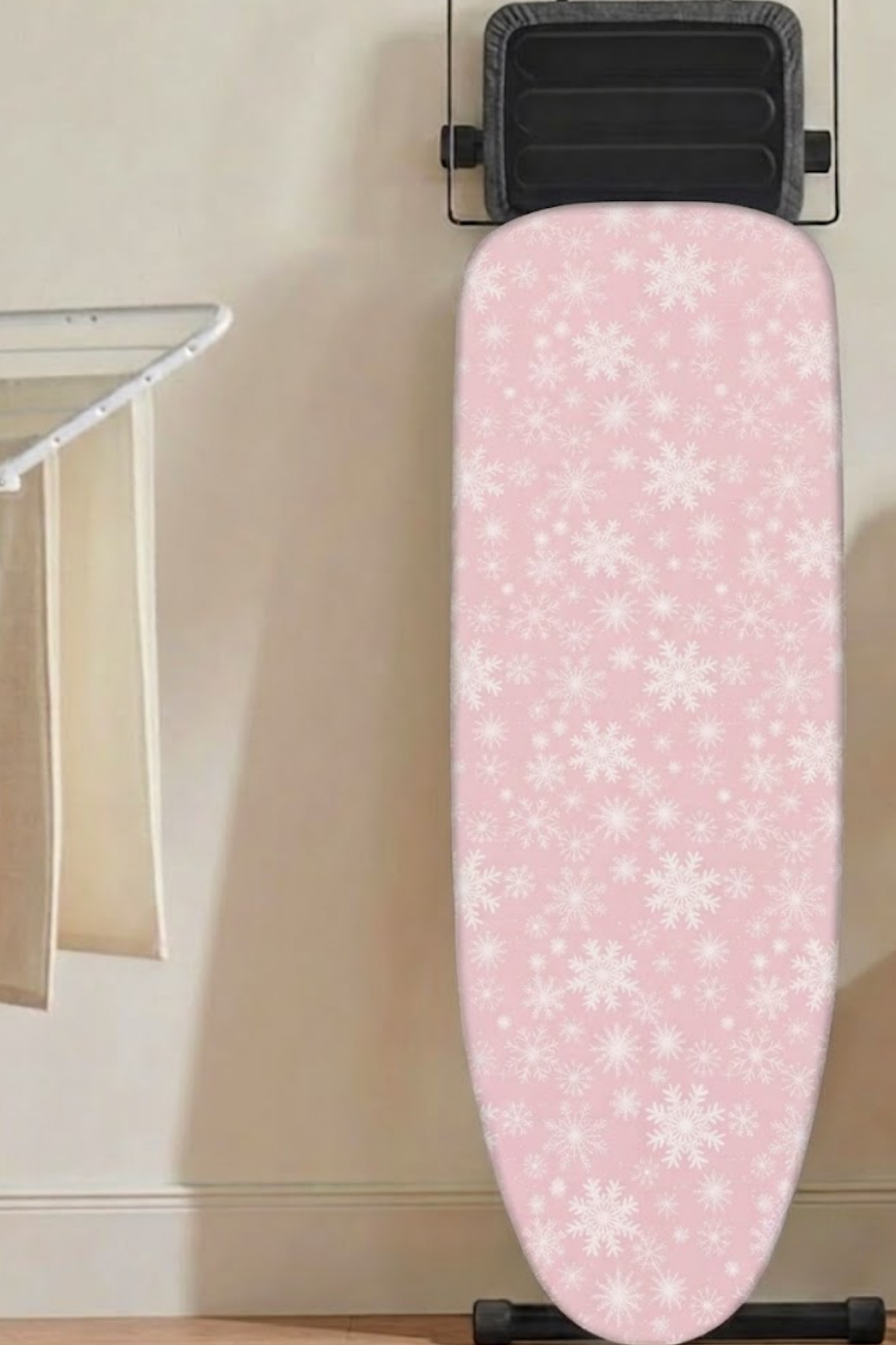 Isıya Dayanıklı Süngerli Pembe Ütü Masası Örtüsü 6