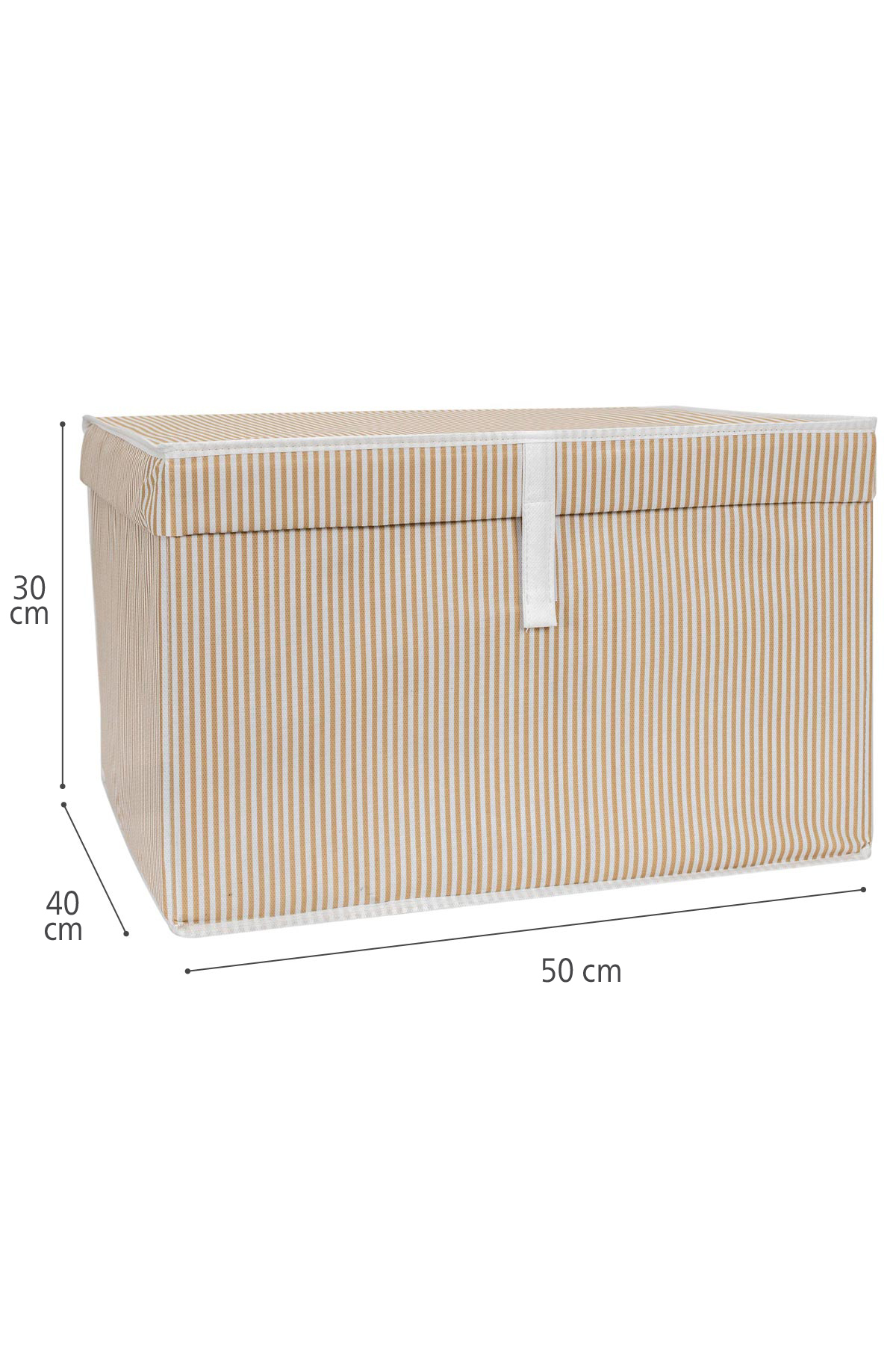 5 Adet - Kapaklı Çok Amaçlı ( Çamaşır-saklama-düzenleme Vb.) Hurç, Kutu Maxi 50x40x30 - Kahverengi 5
