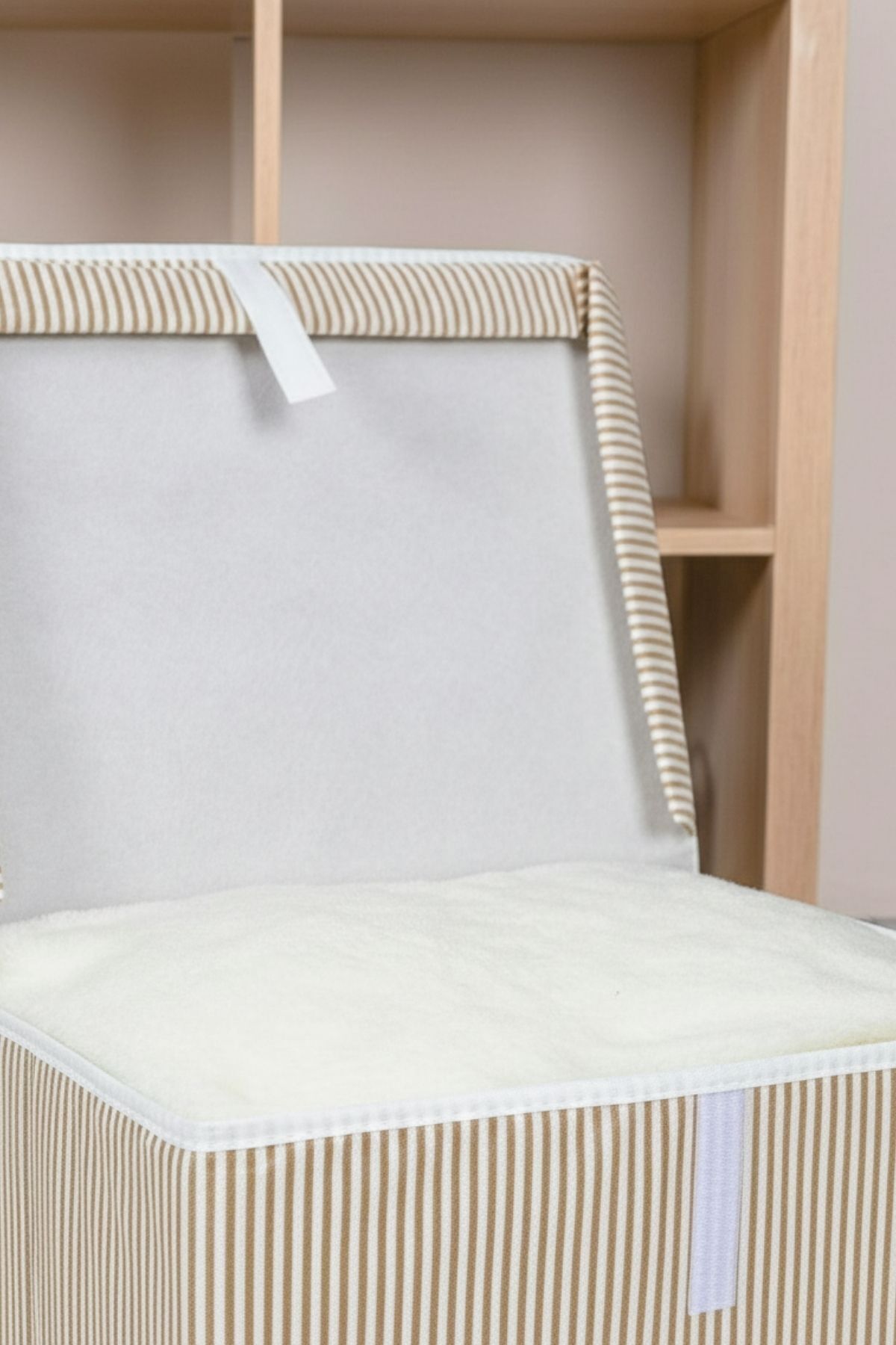 4 Adet - Kapaklı Çok Amaçlı ( Çamaşır-saklama-düzenleme Vb.) Hurç, Kutu Mini 40x30x26 - Kahverengi 6